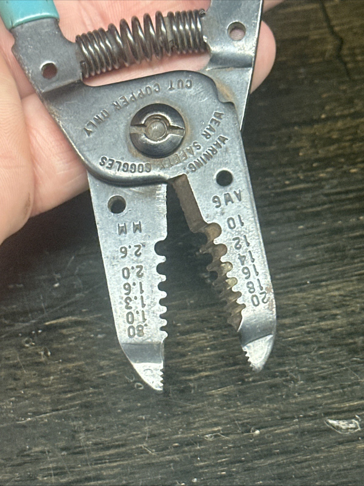 VINTAGE CHANNELLOCK NO. 958 WIRE STRIPPER CUTTER – USA