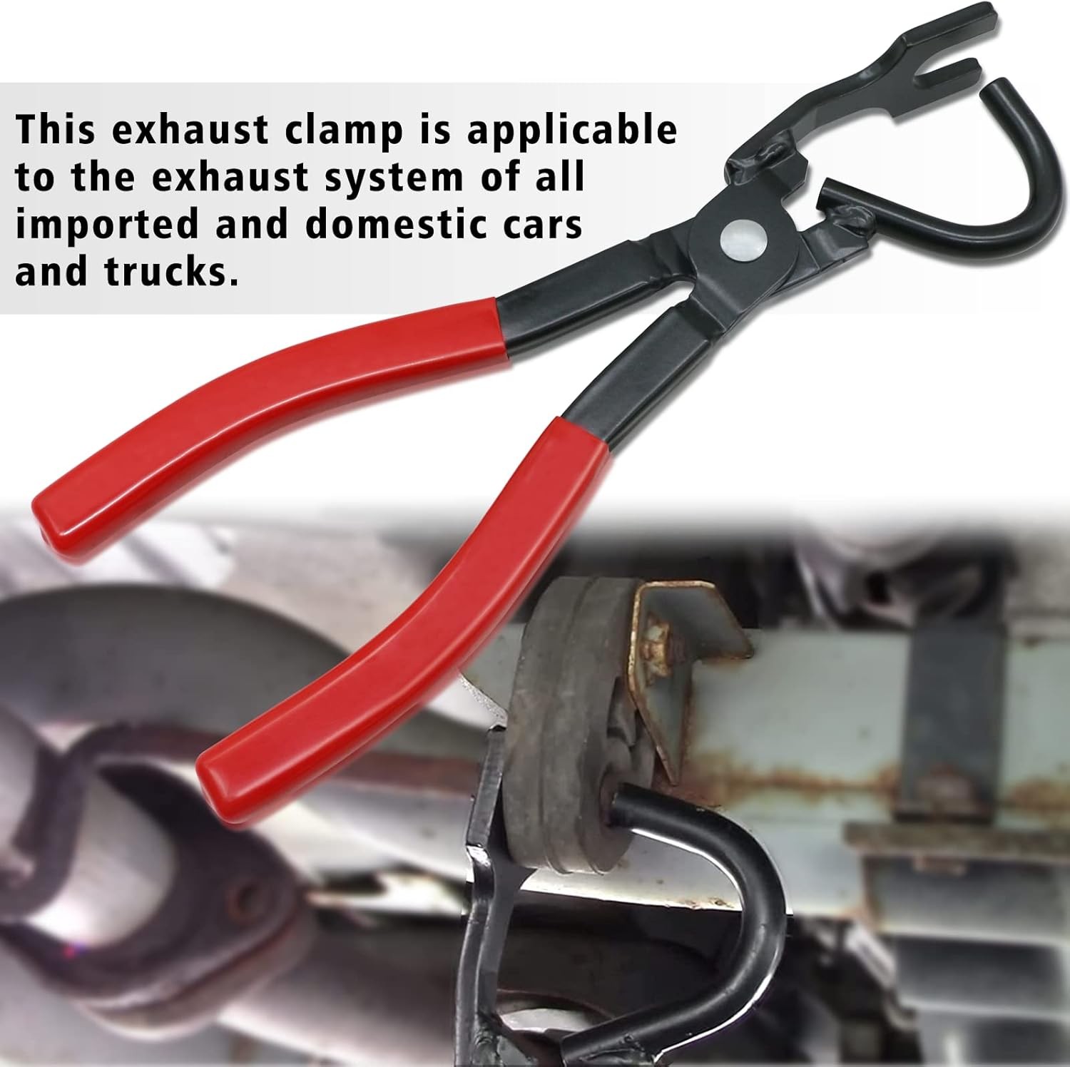 38350 Pliers Exhaust Hanger Brackets Rubber Support Red (Color)