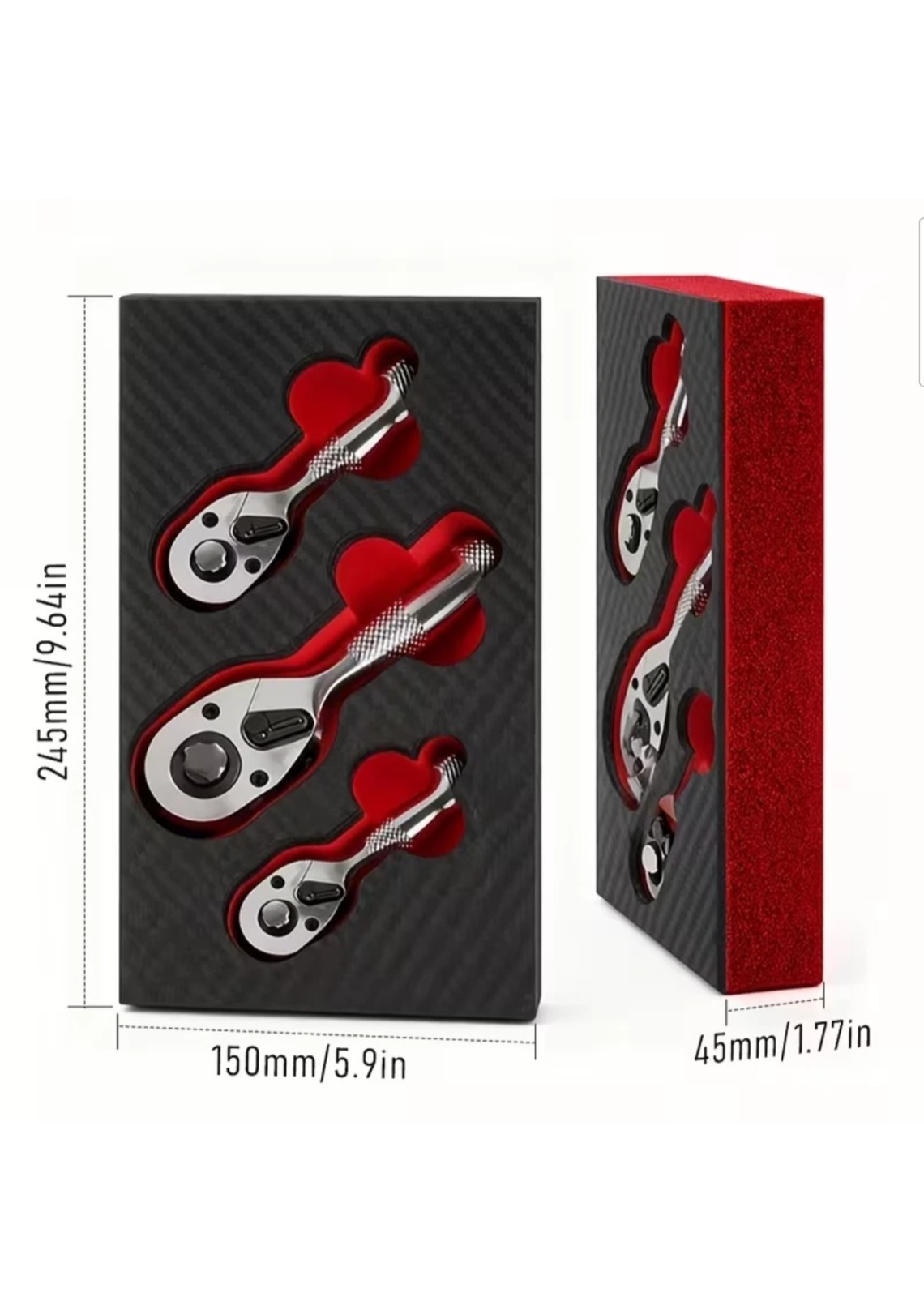 Stubby Rachet Set – 1/4, 3/8, 1/2 – 72 Tooth