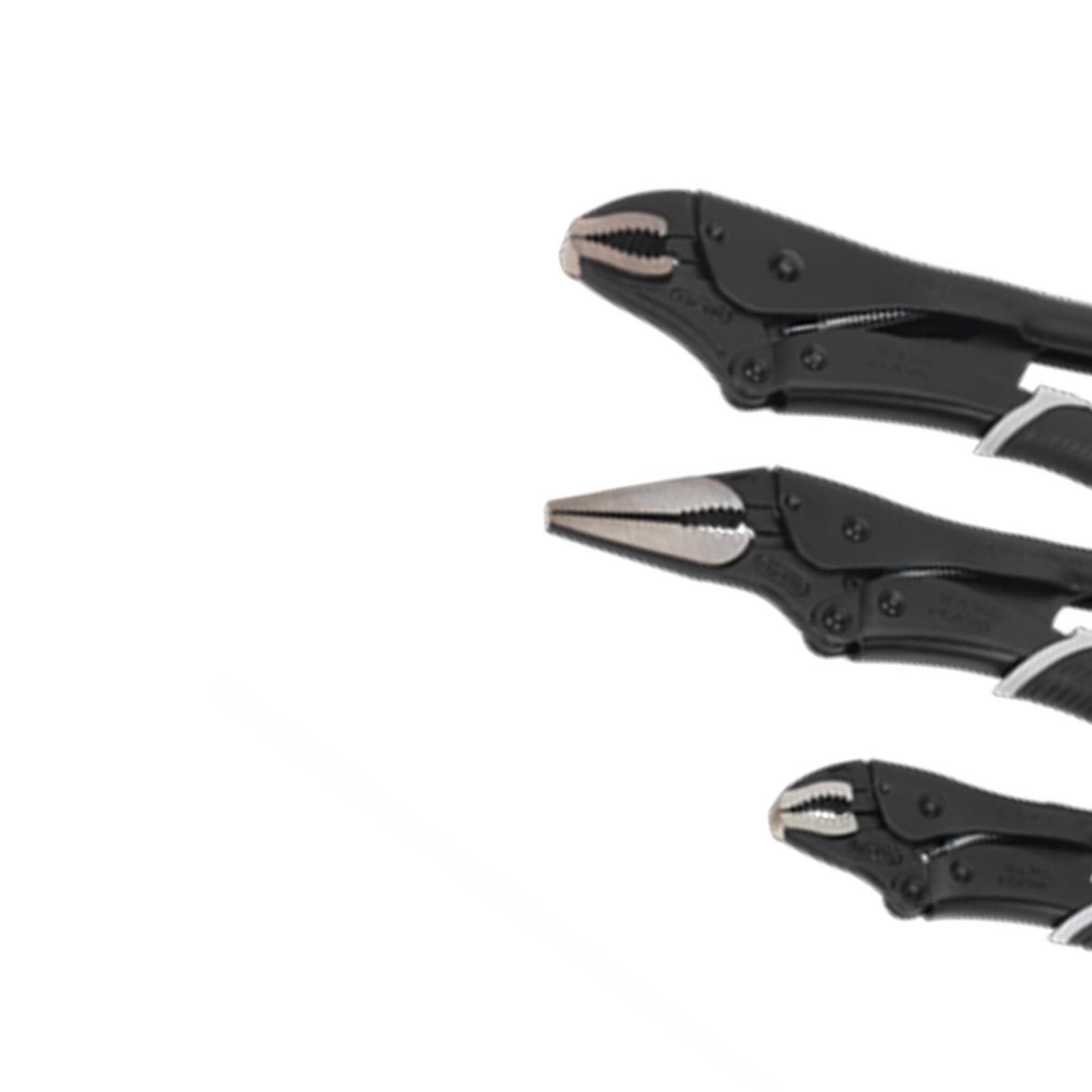 Sealey AK6863B Premier Black Locking Pliers Set of 3 PC Traditional Style