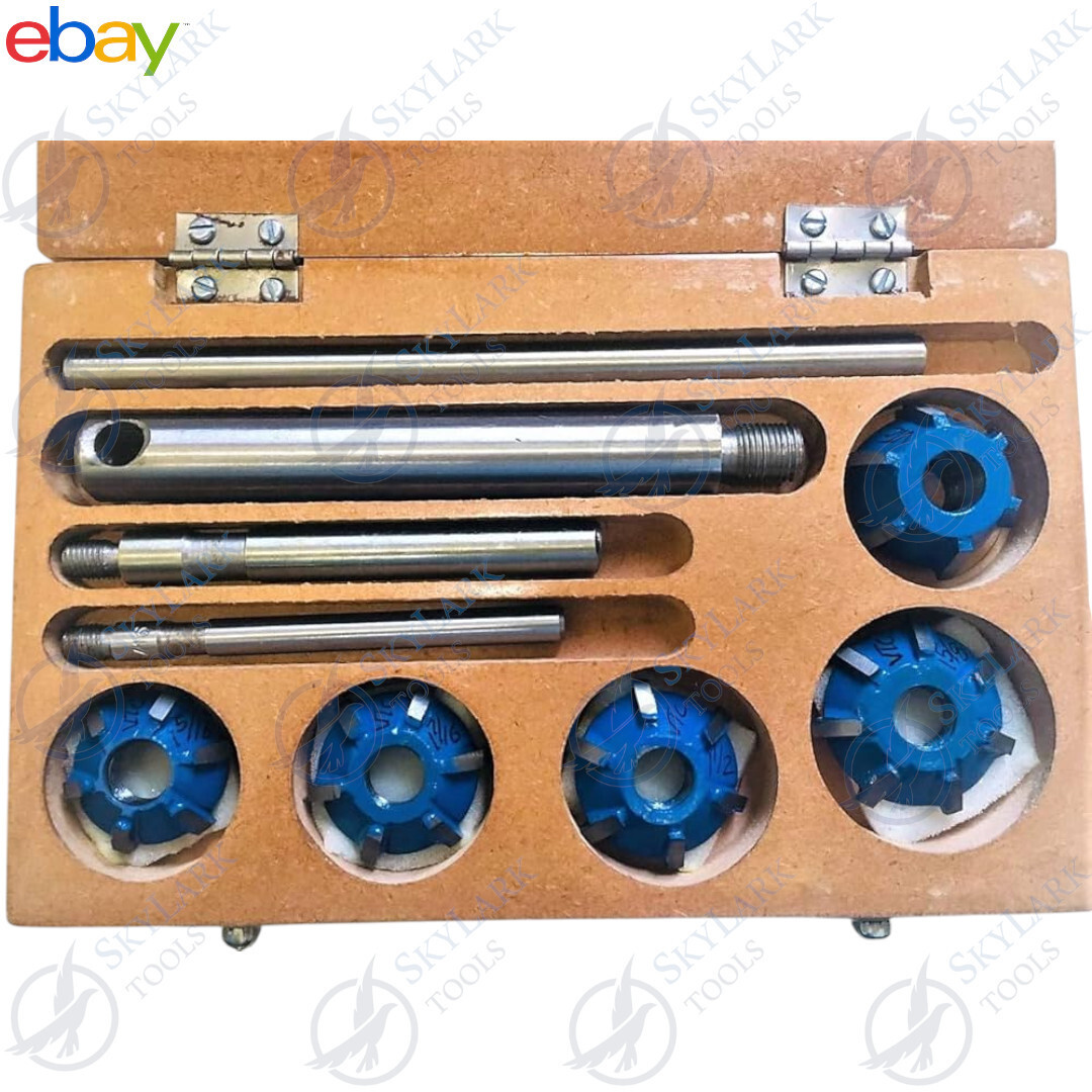 Carbide Tipped Valve Seat Face Cutter Set 5Pcs Kit Cutters Tip SKYLARK TOOLS USA