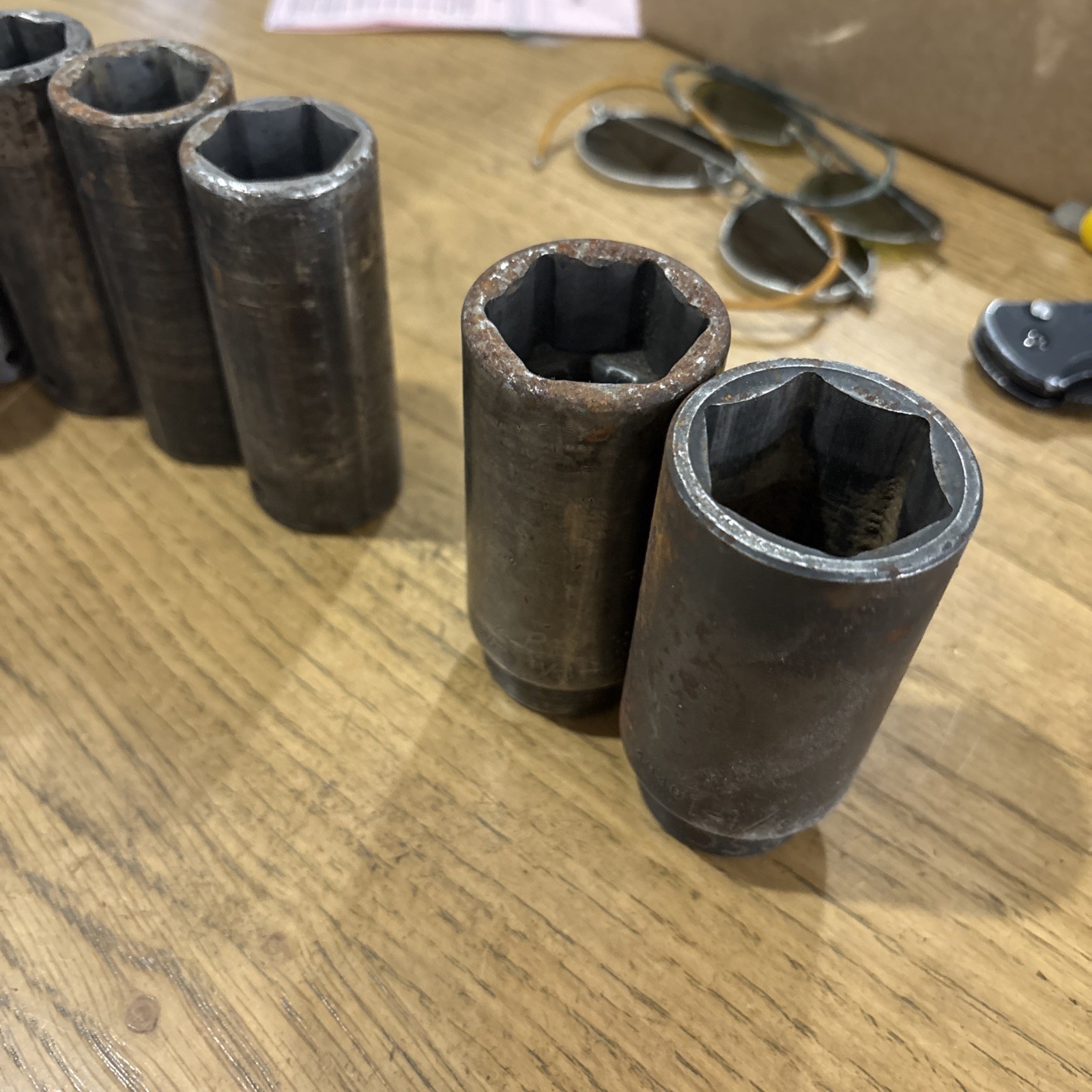 Mostly Snap-on 1/2” Dr Deepwell SAE Impact Socket Set 1/2” – 1 1/4”. 2 Others
