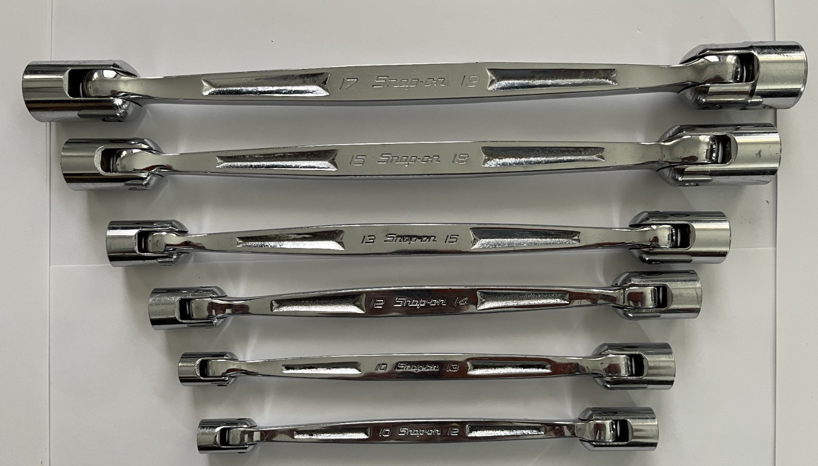 Snap-On 6 pc Metric Double Flex Head Wrench Set |Made in USA | FHM1012 – FHM1719