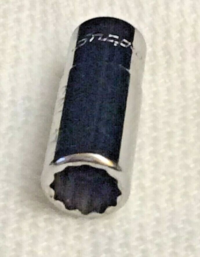 SNAP ON TMDS11 SEMI DEEP SOCKET 1/4 INCH DRIVE 12 POINT SAE 11/32 INCH NEW