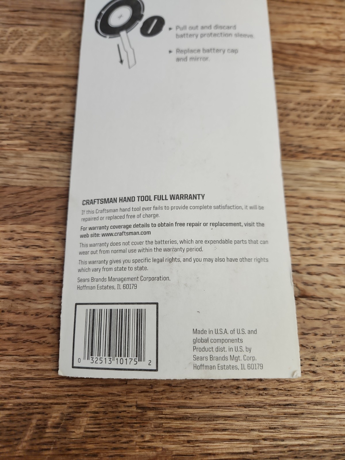 NOS Craftsman 45047 6-1/2″ to 37″ LED Lighted Telescoping Inspection Mirror