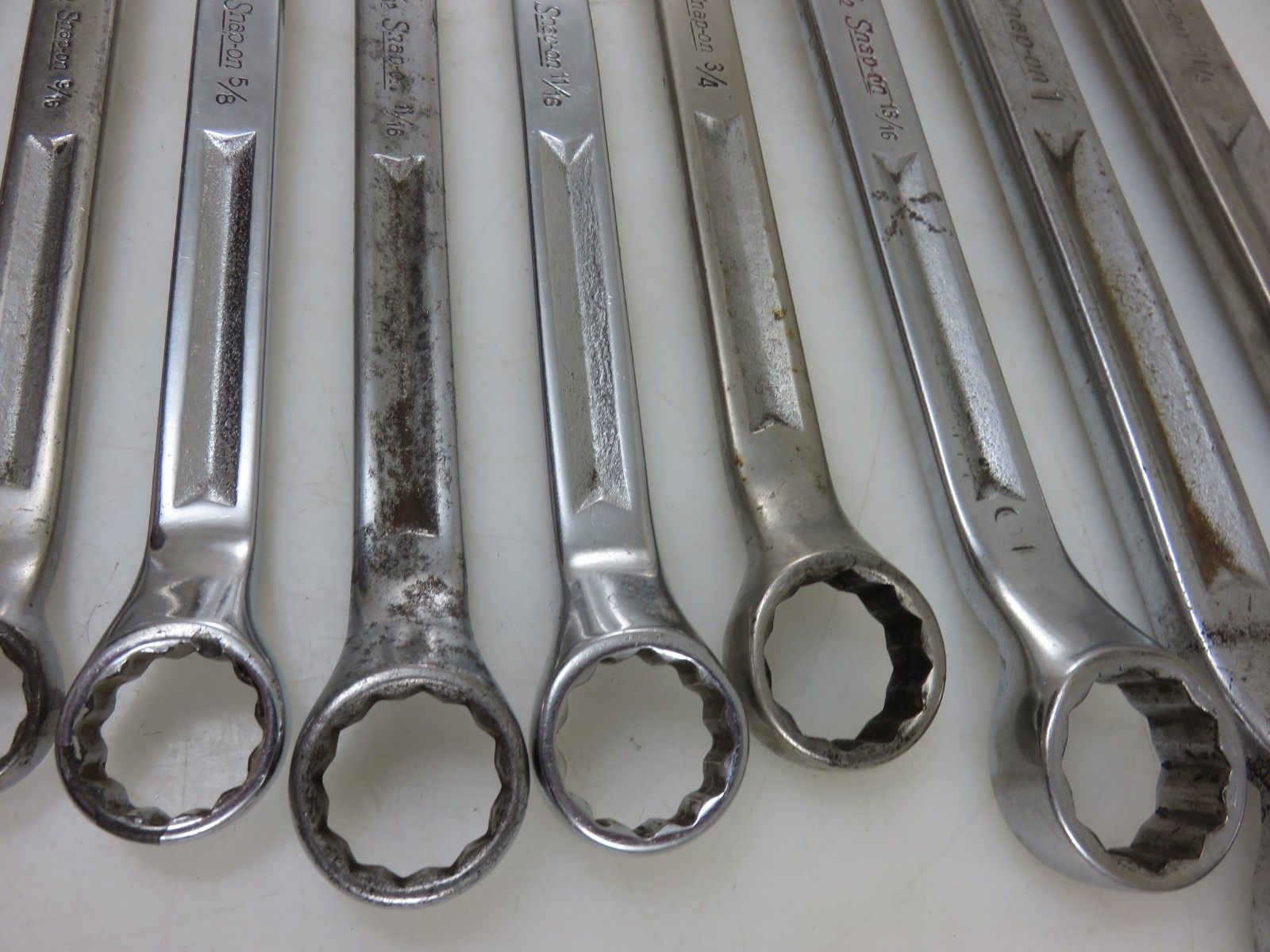 Snap-On XV Series Offset Box End Wrench 10pc Set 3/8″-1 1/4″ *NOT ALL SIZES*