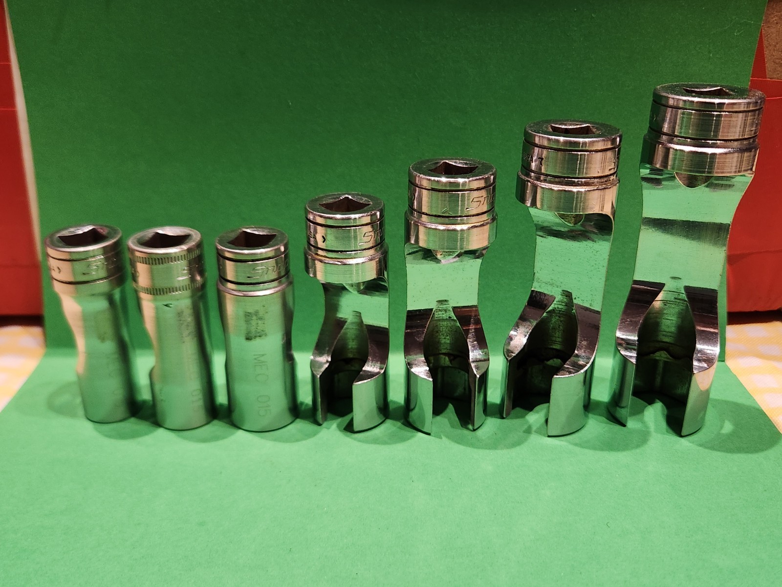 Snap On 7pc 3/8″ Dr. 6-Pt. Deep Flare Nut SAE Socket Set 3/8″-3/4″ 207FRX READ