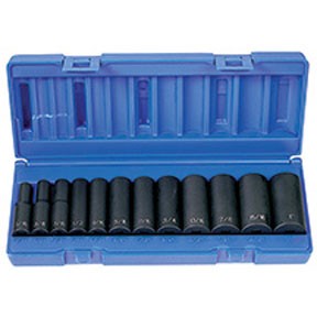 3/8″ Dr, 6Pt, SAE Deep Impact Set, 12Pc GRY-1213D Brand New!