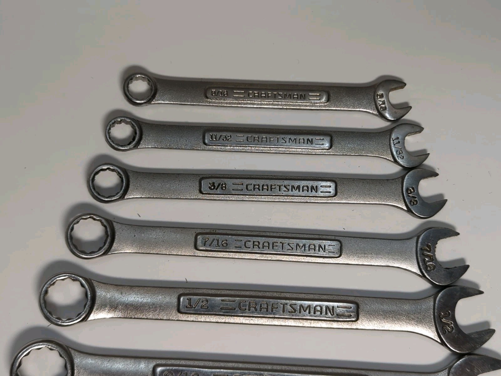 Nice Craftsman USA 11 Piece SAE 12 Point Wrench Set VA, 5/16 – 7/8″