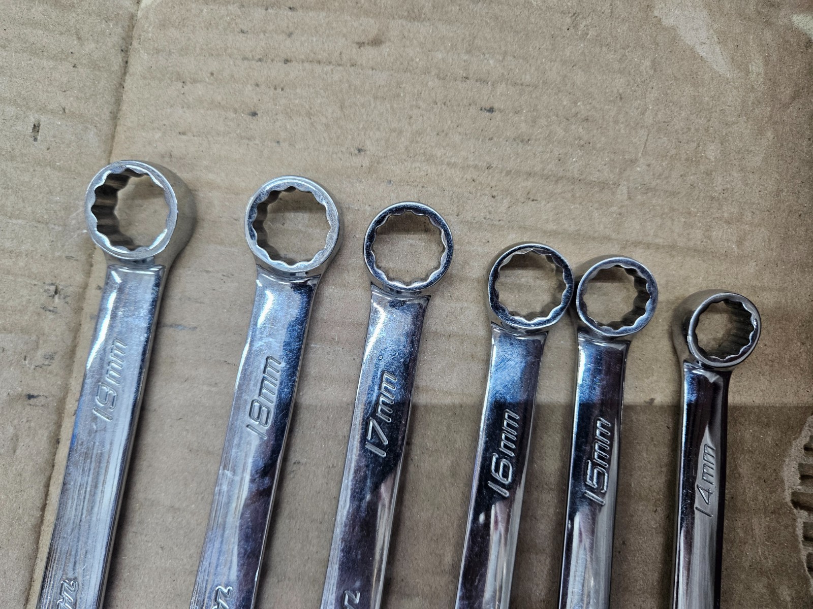 Snap-on Metric Combination Wrench Lot 14mm-19mm USA OEXM Series