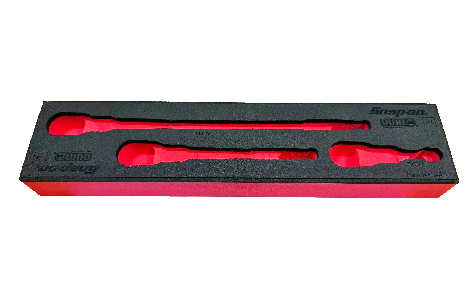 Snap-on Tools RED FOAM ORGANIZER for 3pc 1/4″ Drive Flex Ratchet Set FM103RT02BR