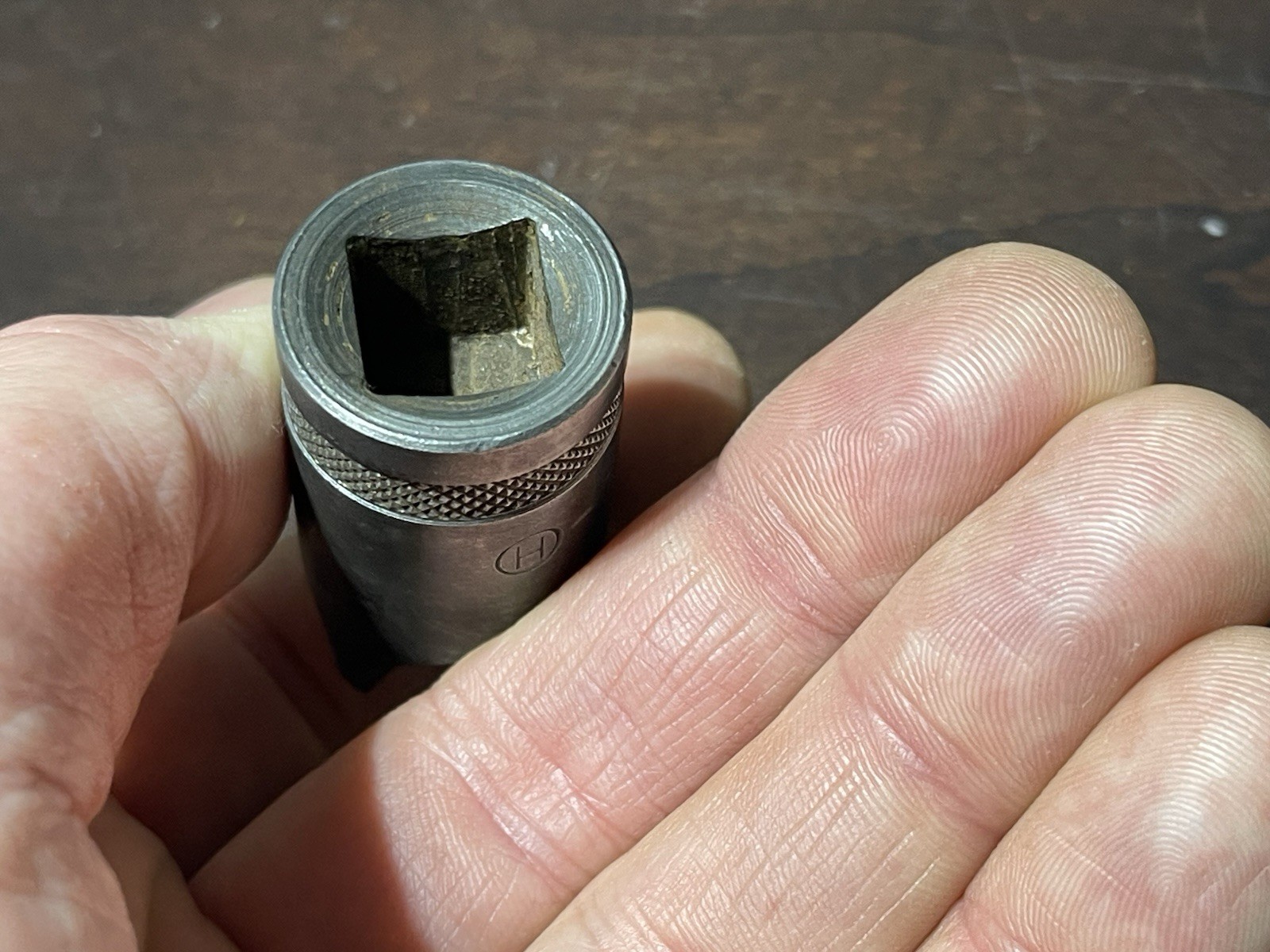 Craftsman Drag Link Socket 1/2″ Drive Circle H Series Knurled VTG