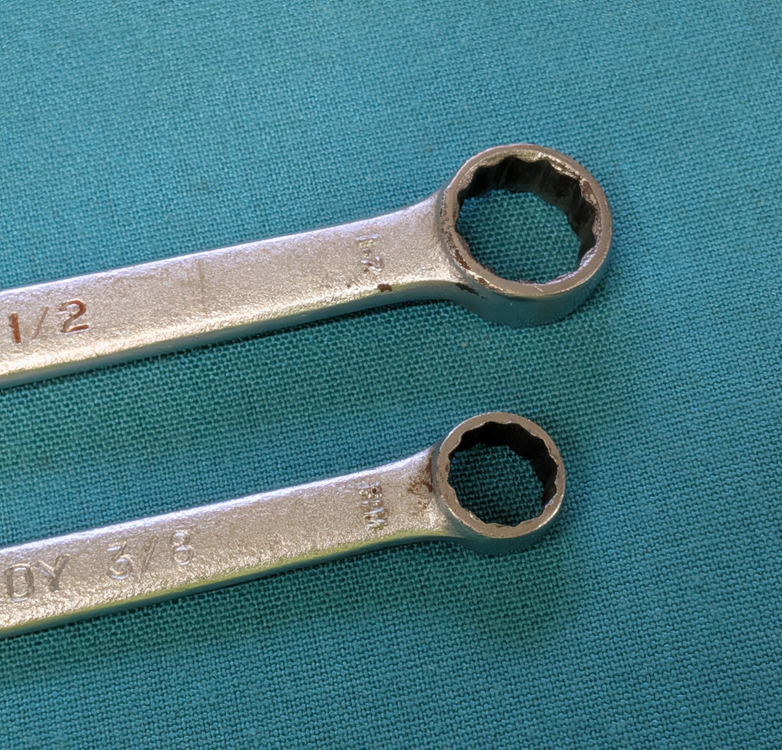 Vintage BONNEY # 1160 & 1162 12-pt. Combination Wrenches 3/8″ and 1/2″