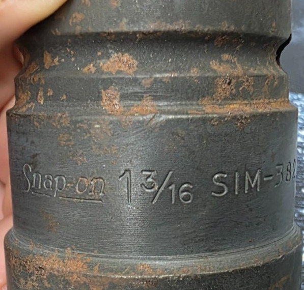Snap-on SIM382 SAE 3/4″ Drive 1-3/16″ 6-Point Deep Impact Socket