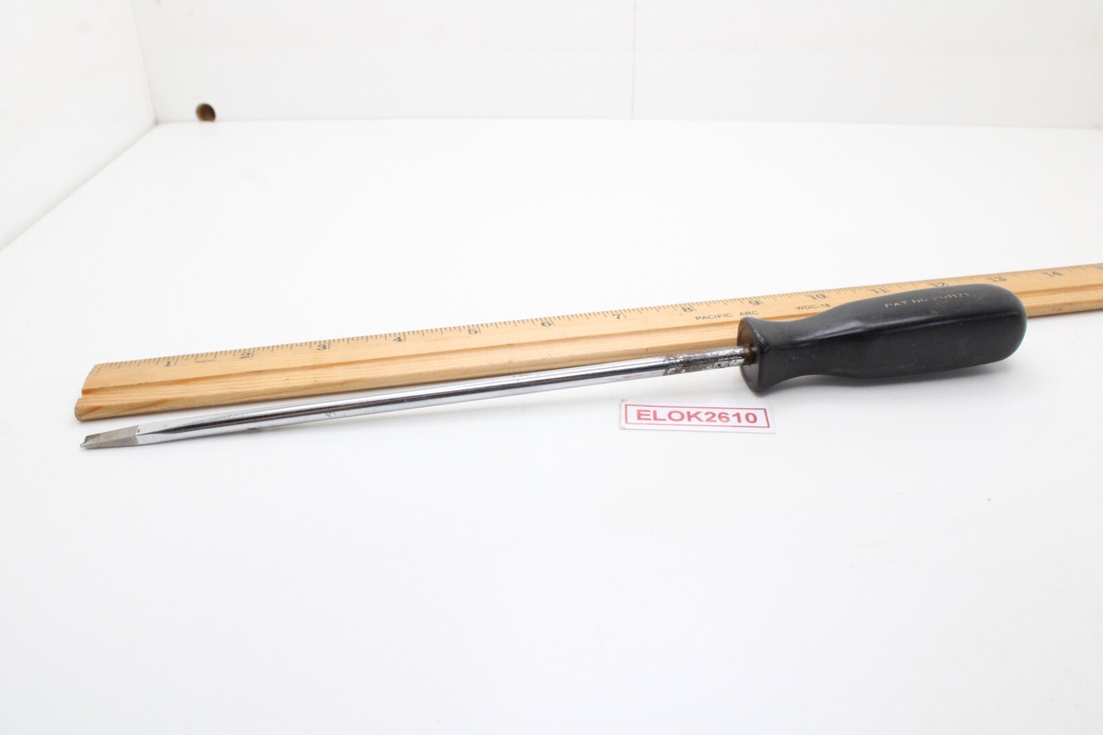 Snap-on SSD480 3/16″ Flat/Slotted Screwdriver Black Hard Handle 7.75″ Shank USA