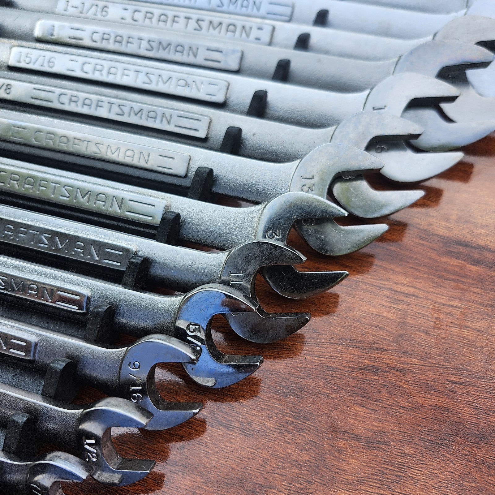 Craftsman SAE Combination Wrench Set USA 12 Point 1/4″ – 1-5/16″ 18 Tools Used
