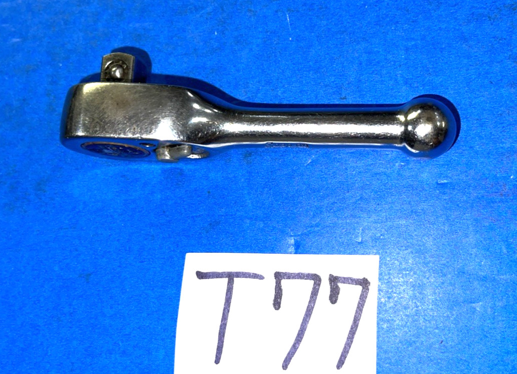 SNAP-ON TOOLS 3/8 DRIVE STUBBY HANDLE RATCHET F710BK INCLUDES SHIPPING IN THE US