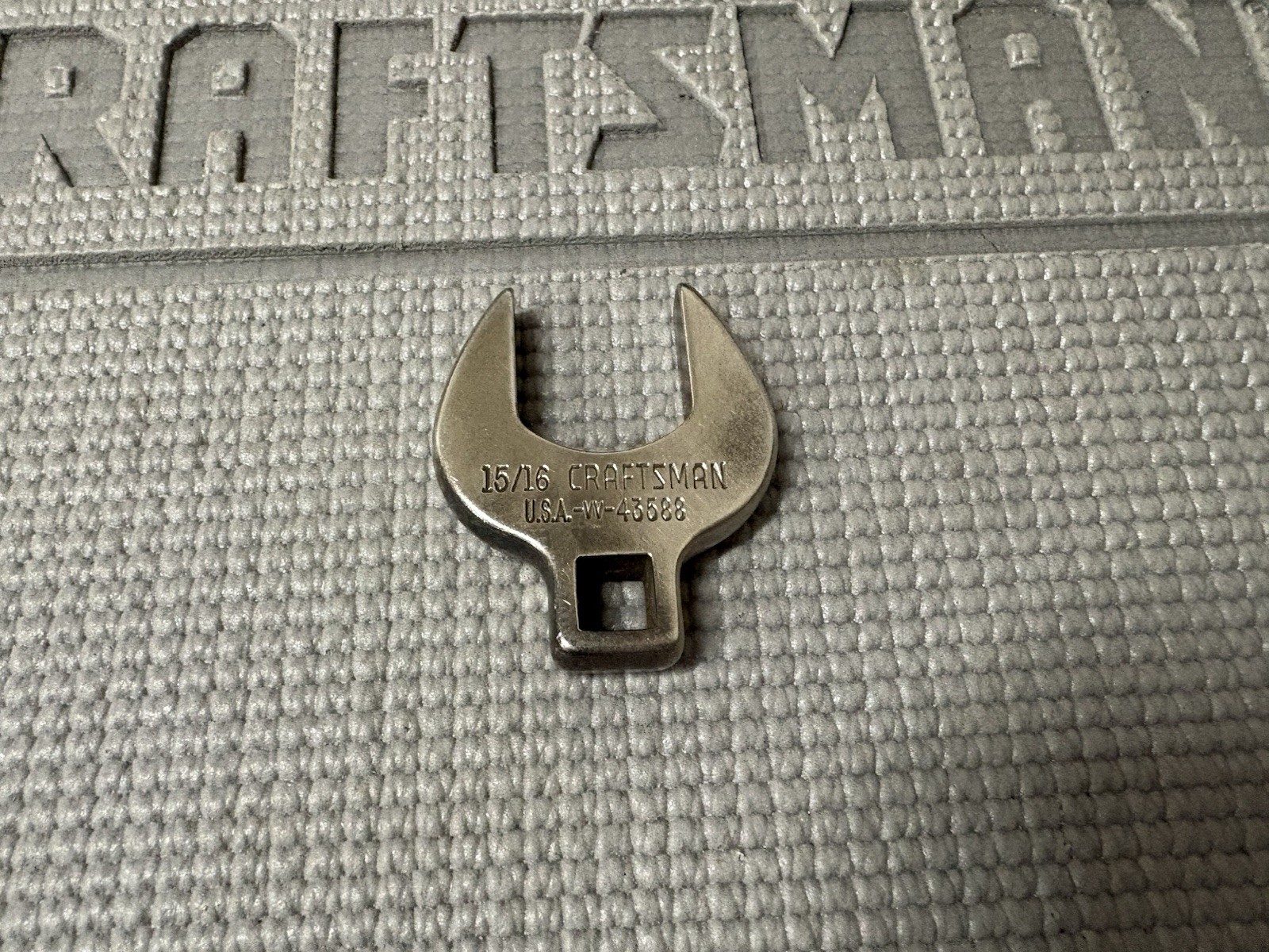 Rare Sears Craftsman 3/8″ Drive 15/16” Crowfoot Wrench 43588 -VV- USA