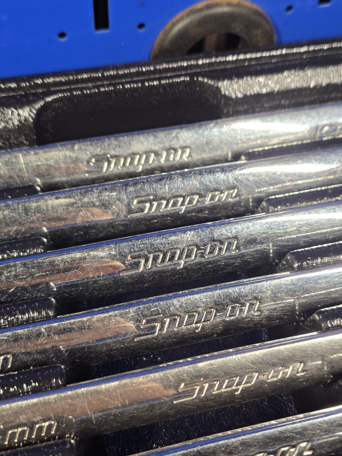 Snap-on OEXM710B 10mm-19mm 10-Piece Flank Drive Chrome Combination Wrench Set
