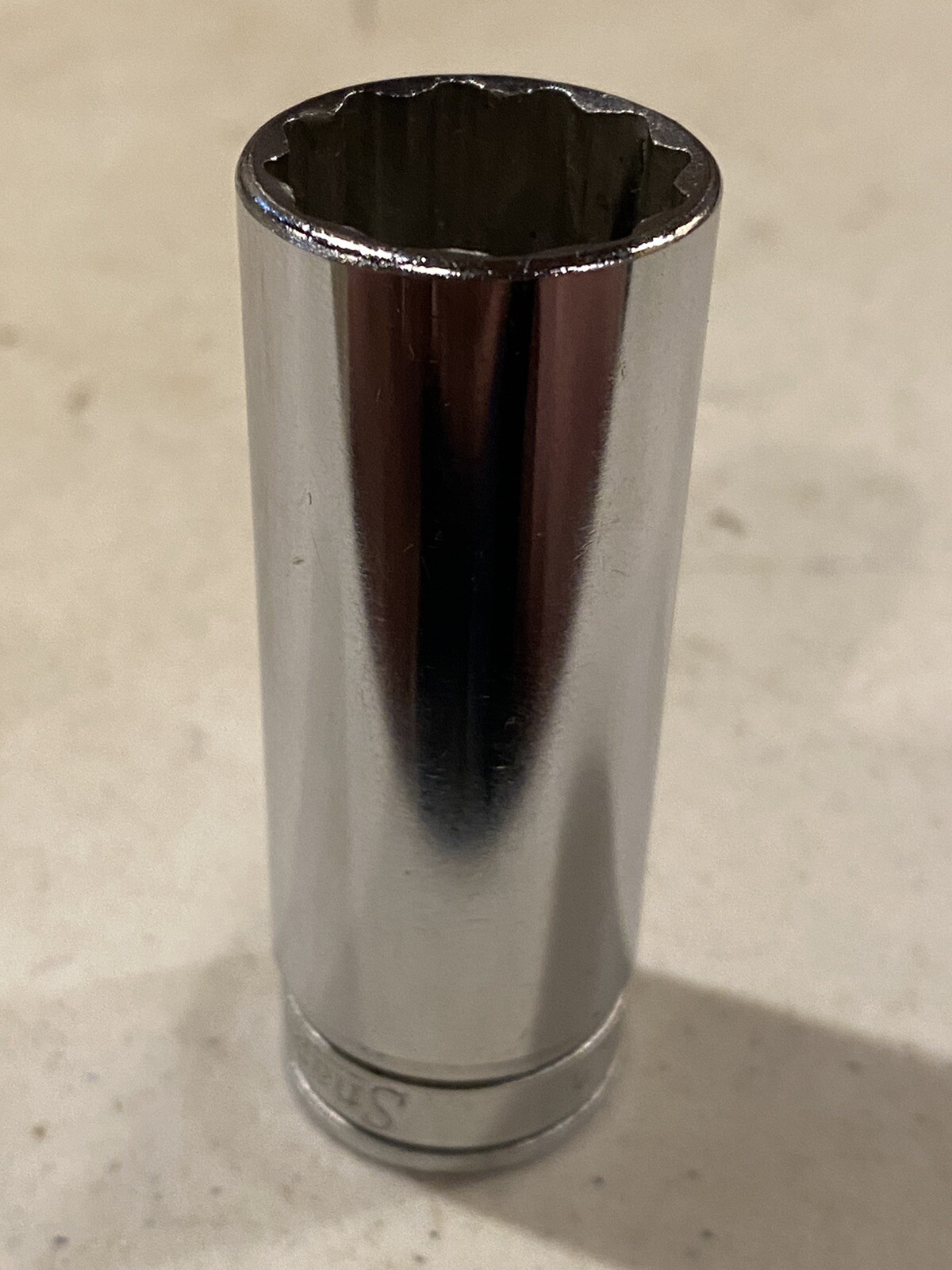 NOS. Snap-on Tools USA NEW 3/8″ Drive 3/4″ SAE 12 point Deep Chrome Socket SF241