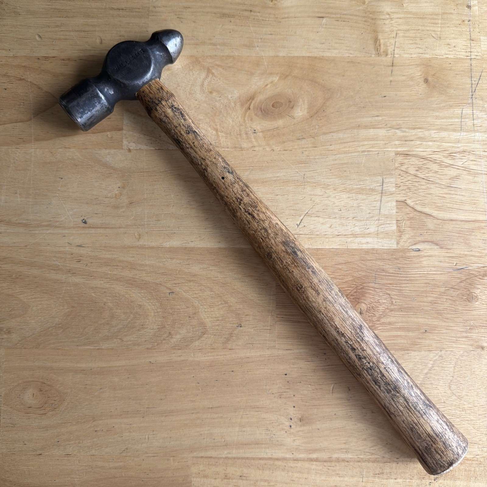 Williams Tools Ball Peen Hammer 1 lb. Total Weight Wood Handle HBP-2-0 READ!