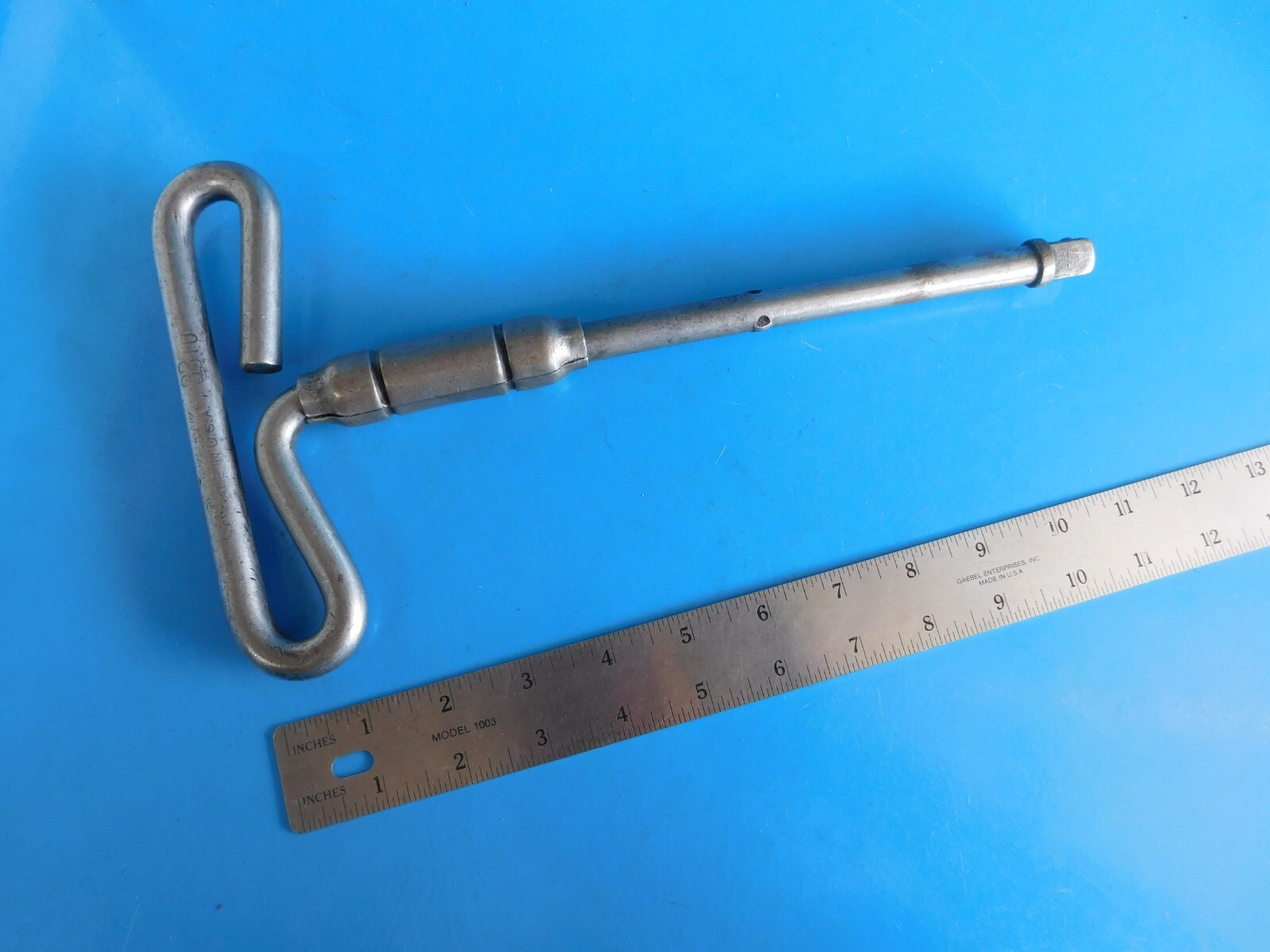 USED, VINTAGE BLACKHAWK 1/2 IN. DR. T-HANDLE , PART #3310, PATENTED 1926