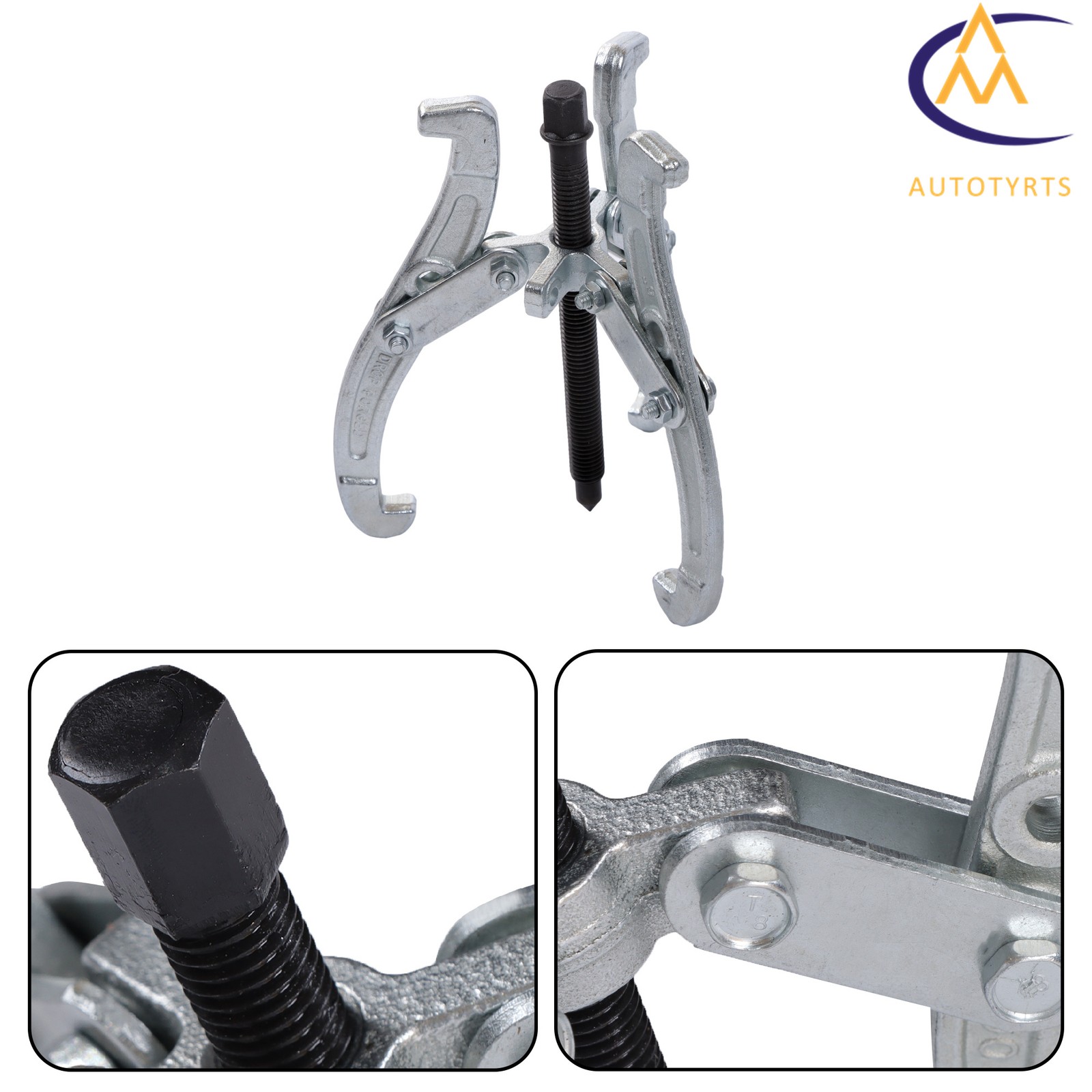 3″ 4″ 6″ 8″ Gear Pulley Bearing Puller Removal Tool 4PCS Gear Puller 3-Jaw Set