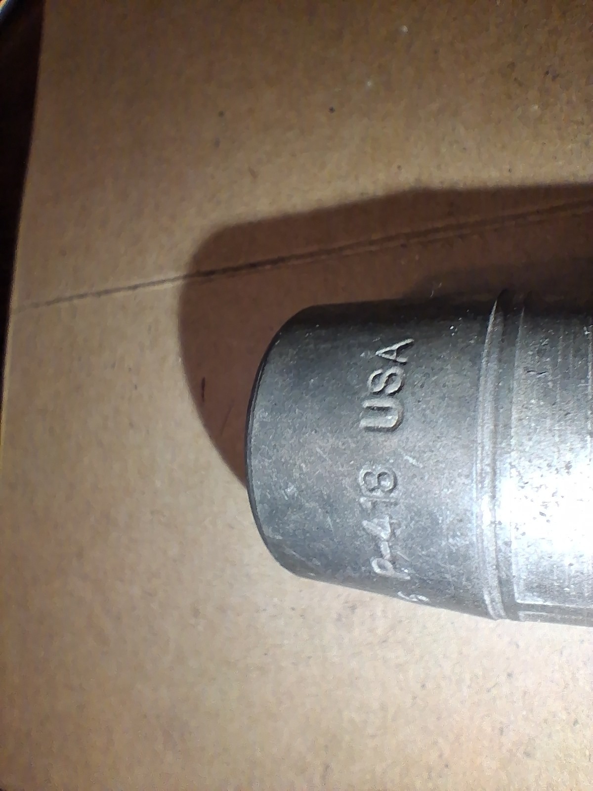 Vintage Snap On P418 9/16” Double Square impact Socket 1/2” Drive USA