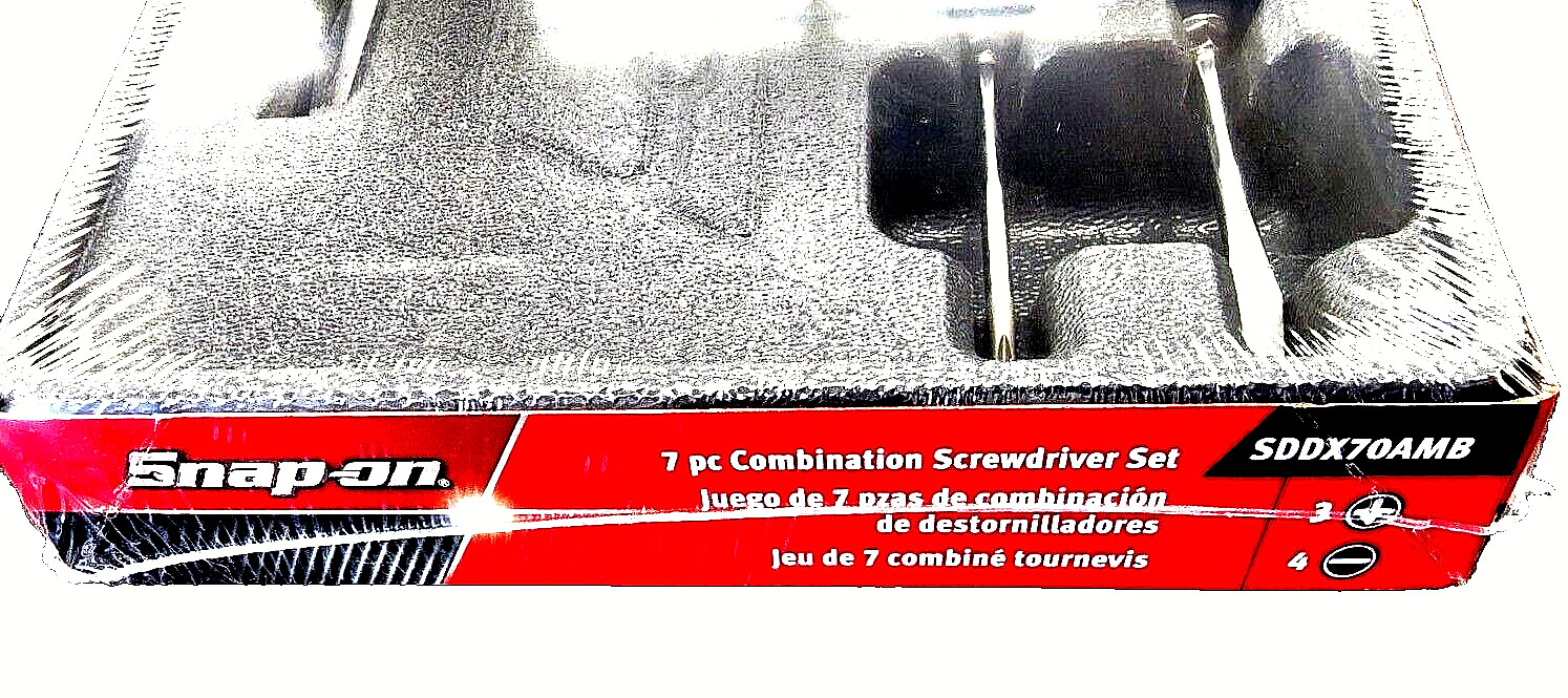 *NEW* Snap On Screwdriver Set Combination SDDX70AMB *METALLIC BLUE HARD HANDLES*