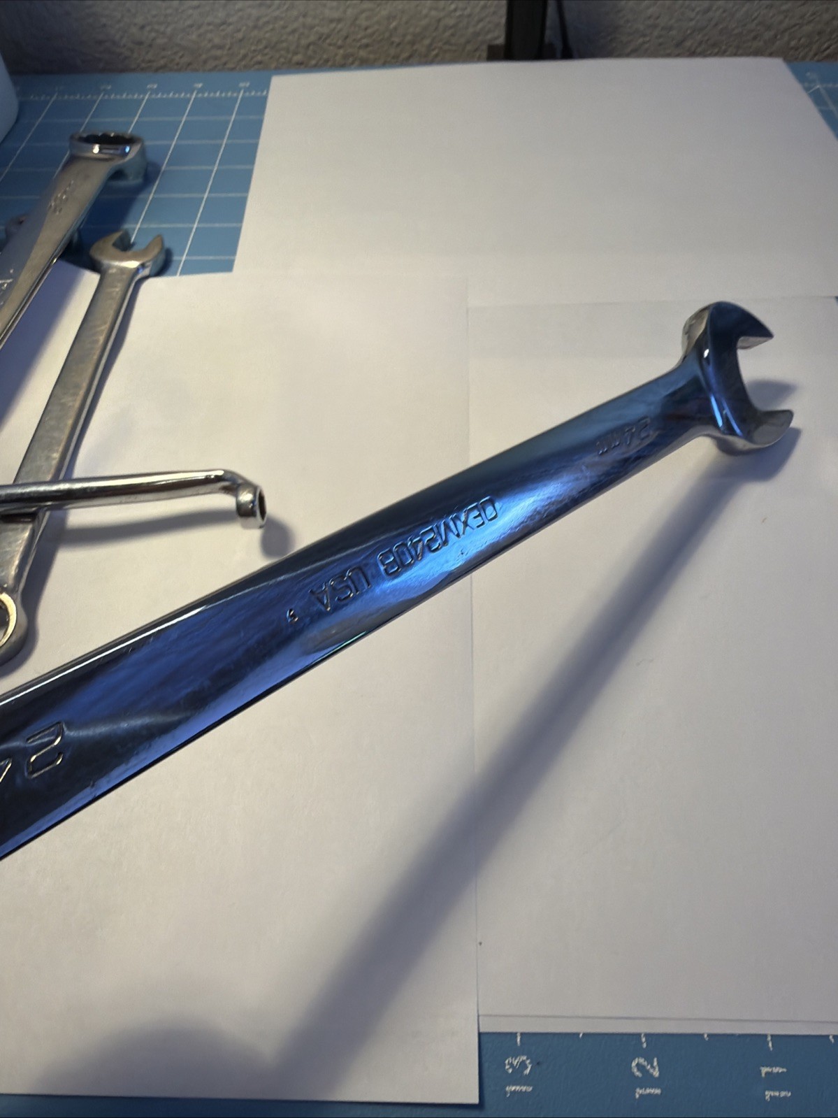Snap-On 24mm 12-Point Metric Combination Wrench USA OEXM240B Very Good Condition