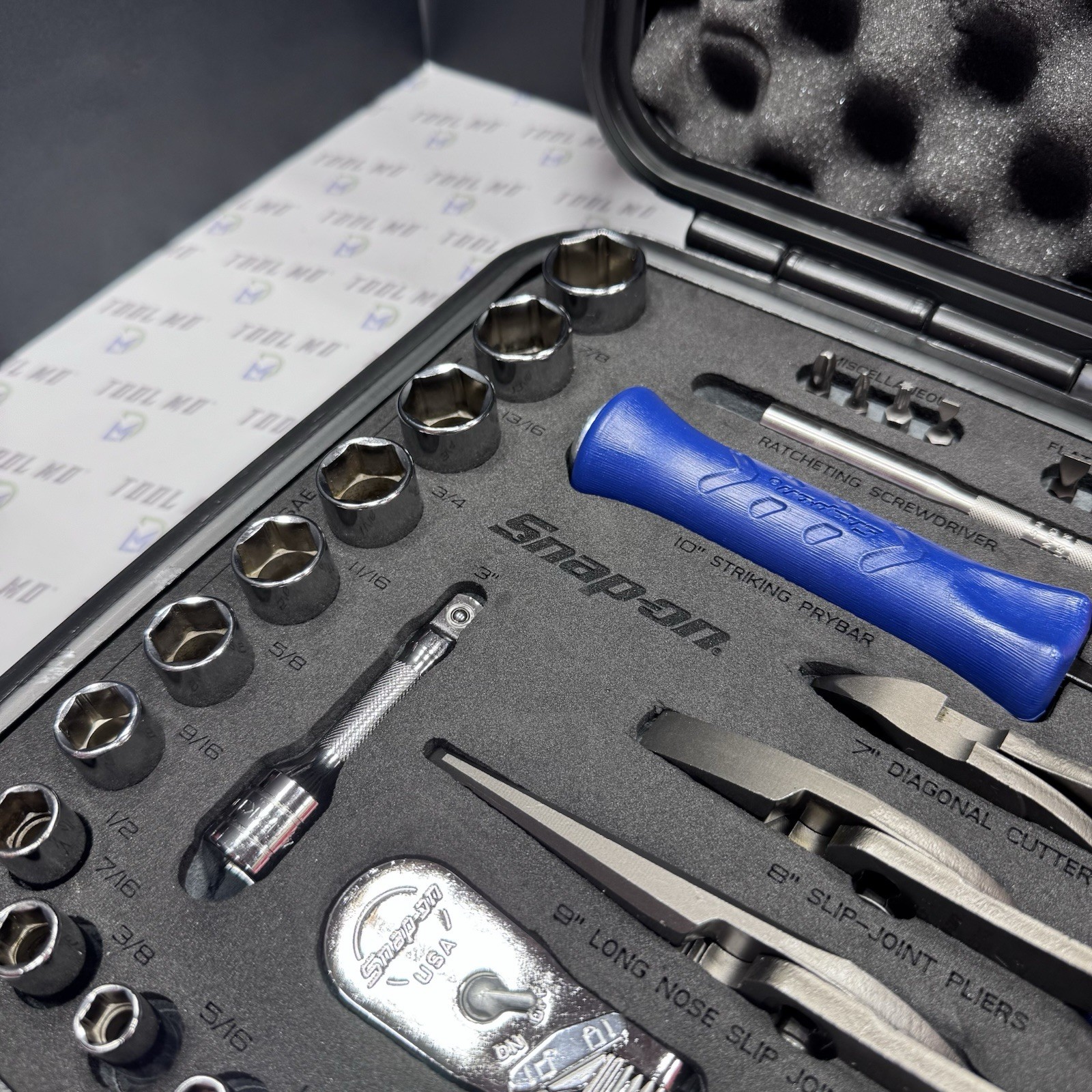 Snap-on Tools NEW LIMITED RED WHITE BLUE 33pc 3/8″ Drive Service Set 233FSMBFRWB