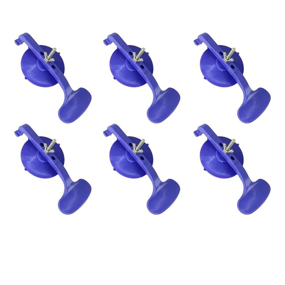 6PC Suction Cup Clamp Set Class Clamp Kit for Car Convertible Glass