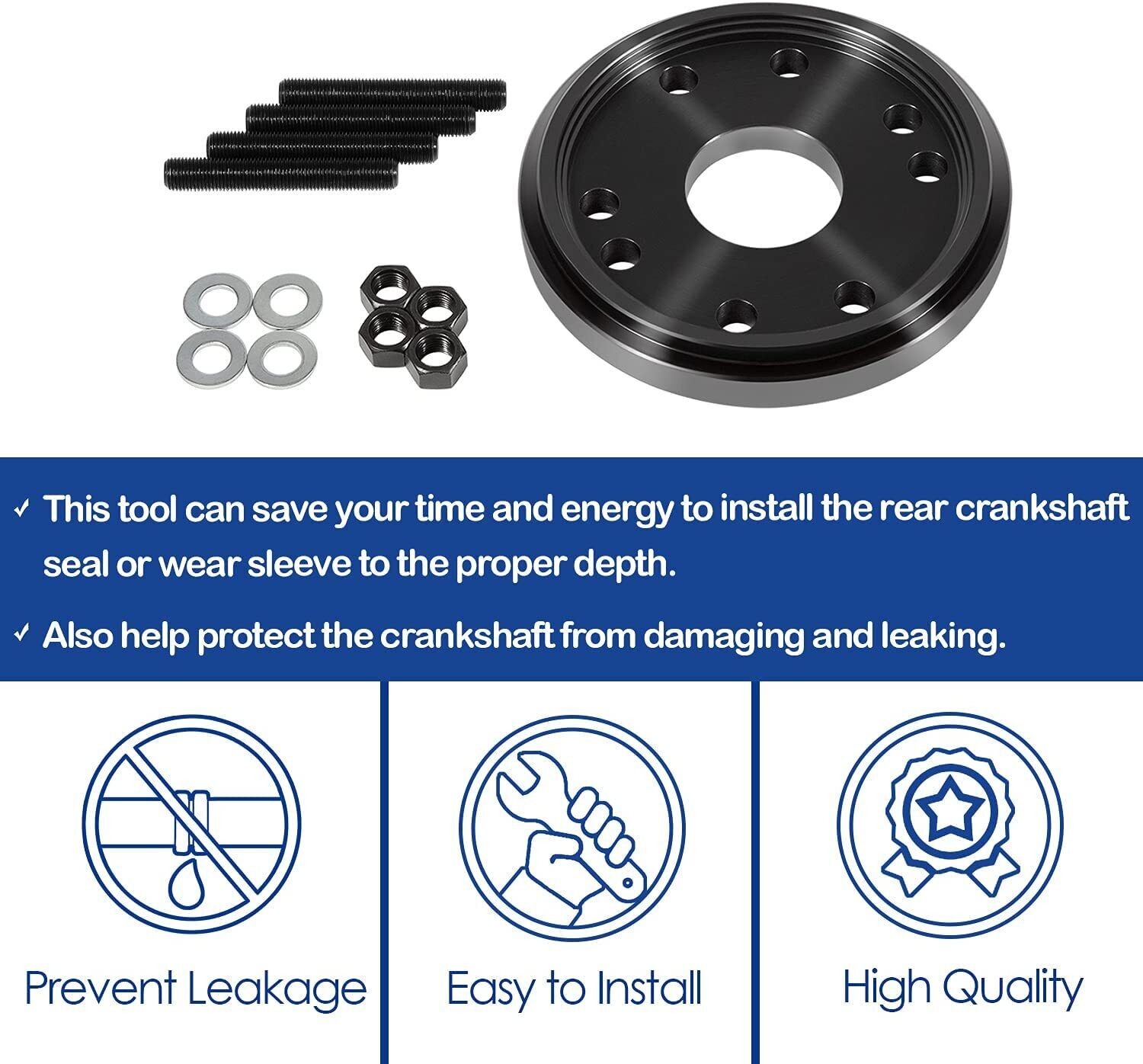 Rear Crankshaft Seal & Wear Sleeve Installer For Cummins 3.9L 5.9L 6.7L ISC 8.3L
