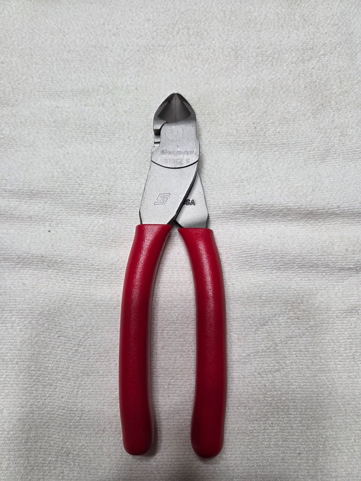 Snap-on Tools USA NEW RED Soft Grip 7″ VectorEdge Diagonal Cutter 87BCF