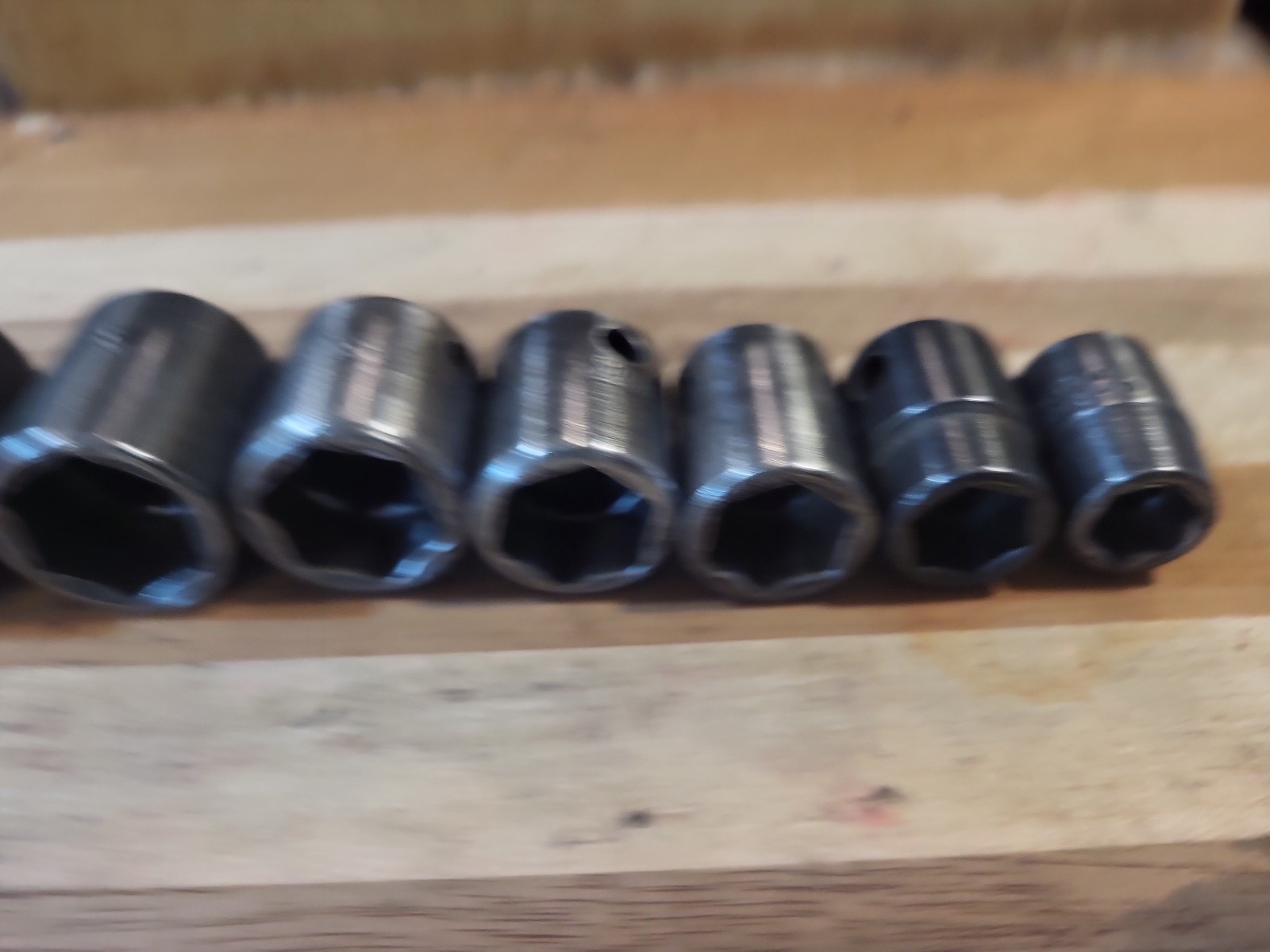 Snap On 207IMF 3/8″ Dr. 7 Pc. SAE Shallow 6 Pt. Impact Socket Set 3/8″-3/4″