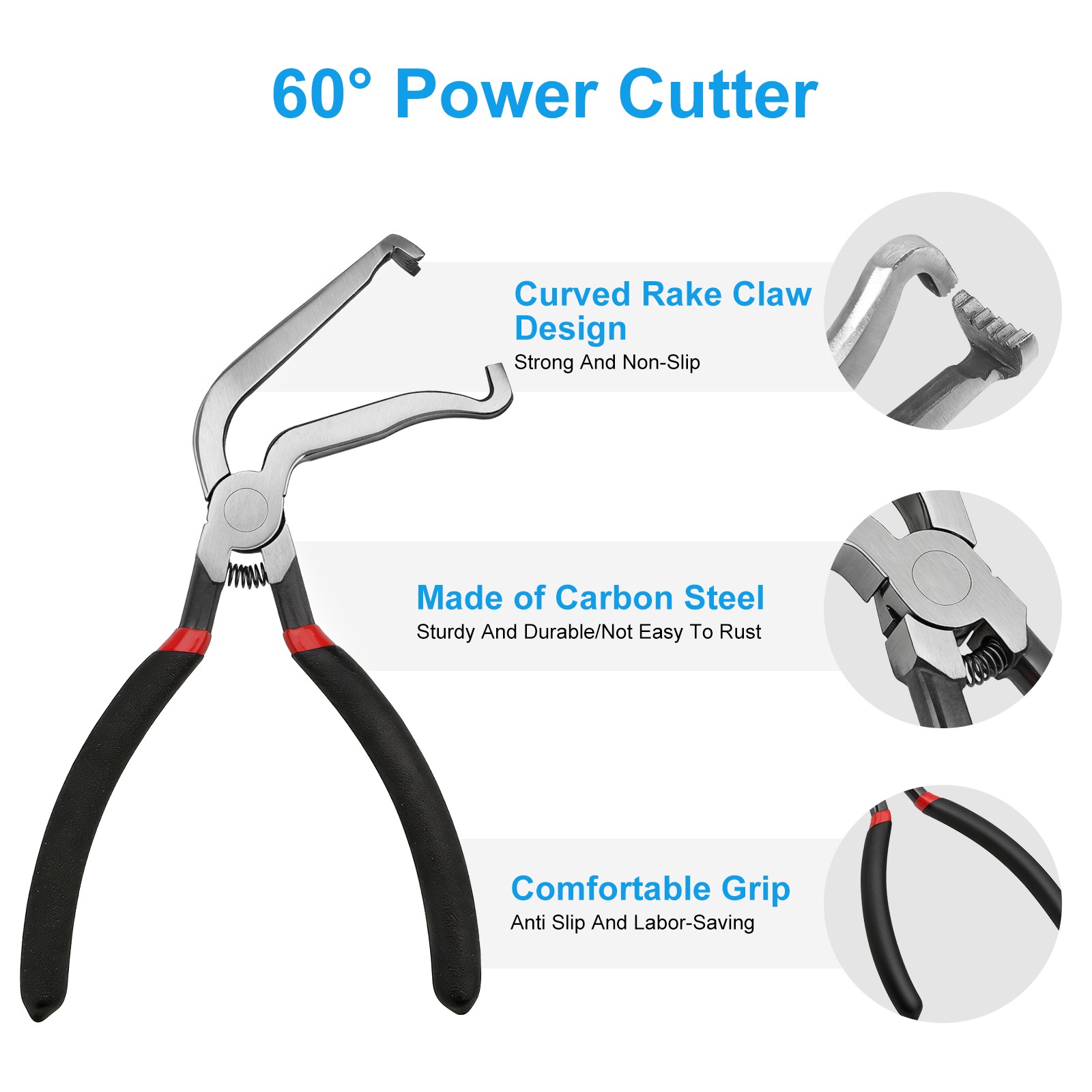 Electrical Disconnect Pliers Set Straight & 60° Angled Fuel Line Connector Tool
