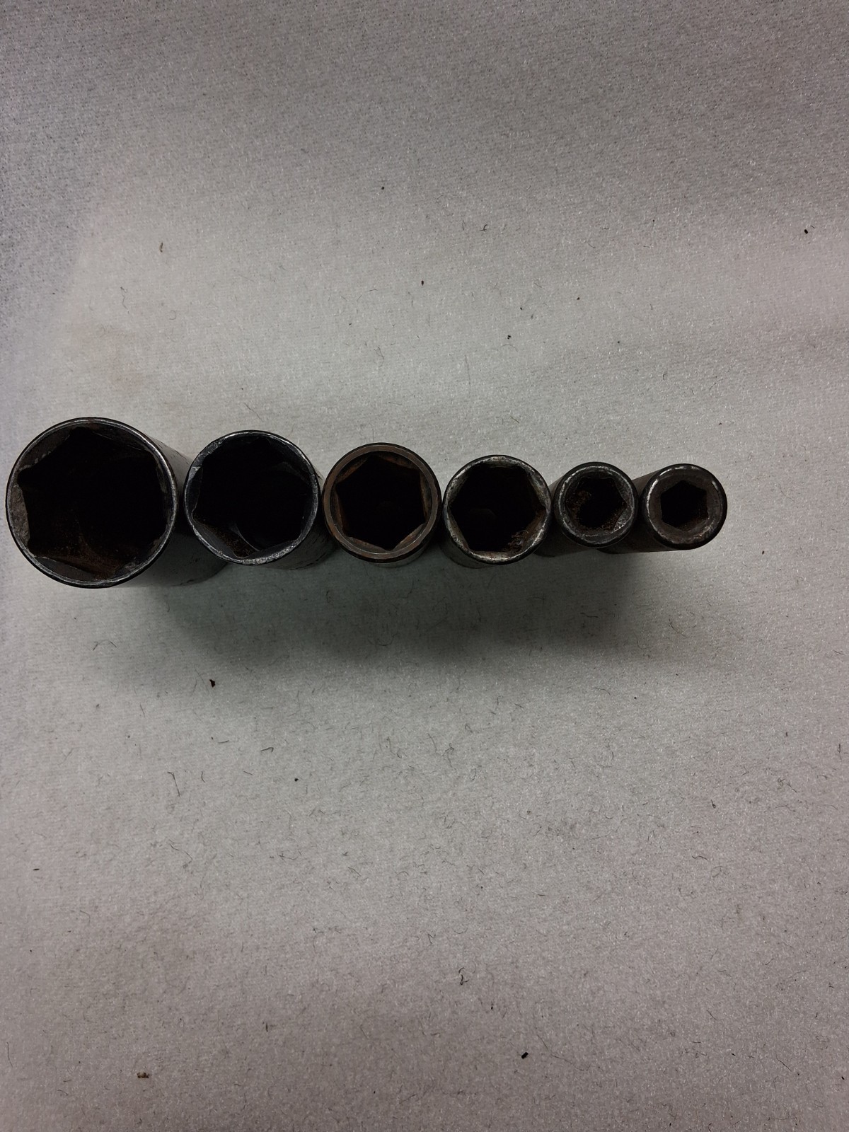 Chrome Vanadium Impact Sockets 6 Piece Set. 1 1/4, 1″, 13/16, 1/2, 7/16