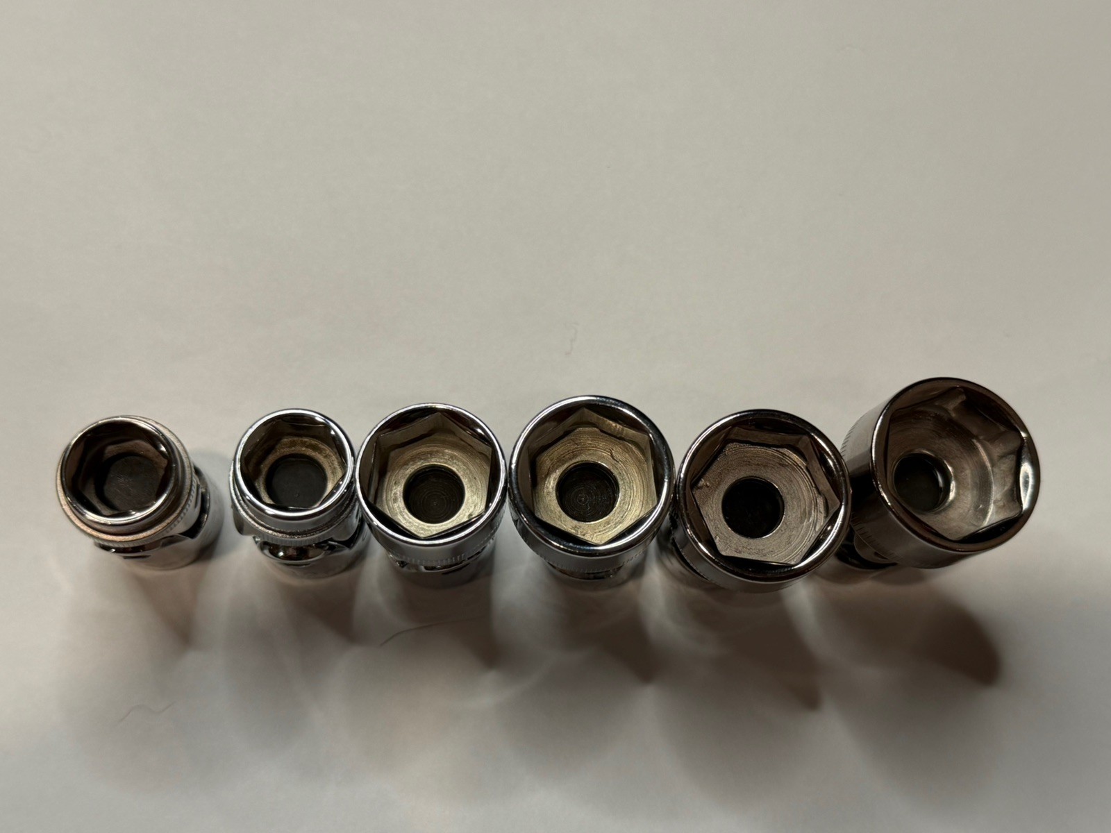 Craftsman 3/8” dr. 13 pc. Universal Swivel Sockets with Rail. Part#s in Desc.