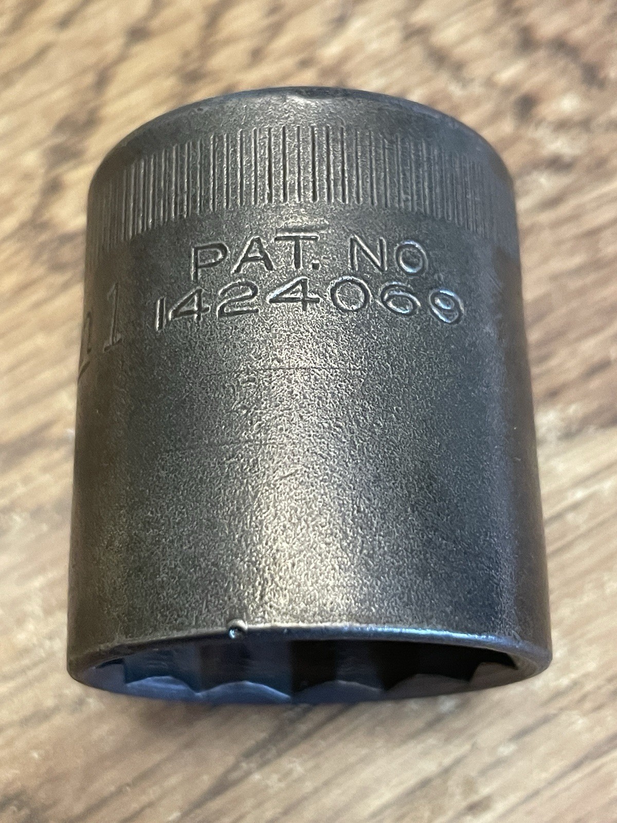 Vintage 1935 Snap On Sw320 1 inch 1/2 In Dr Shallow Socket.A True Collectable