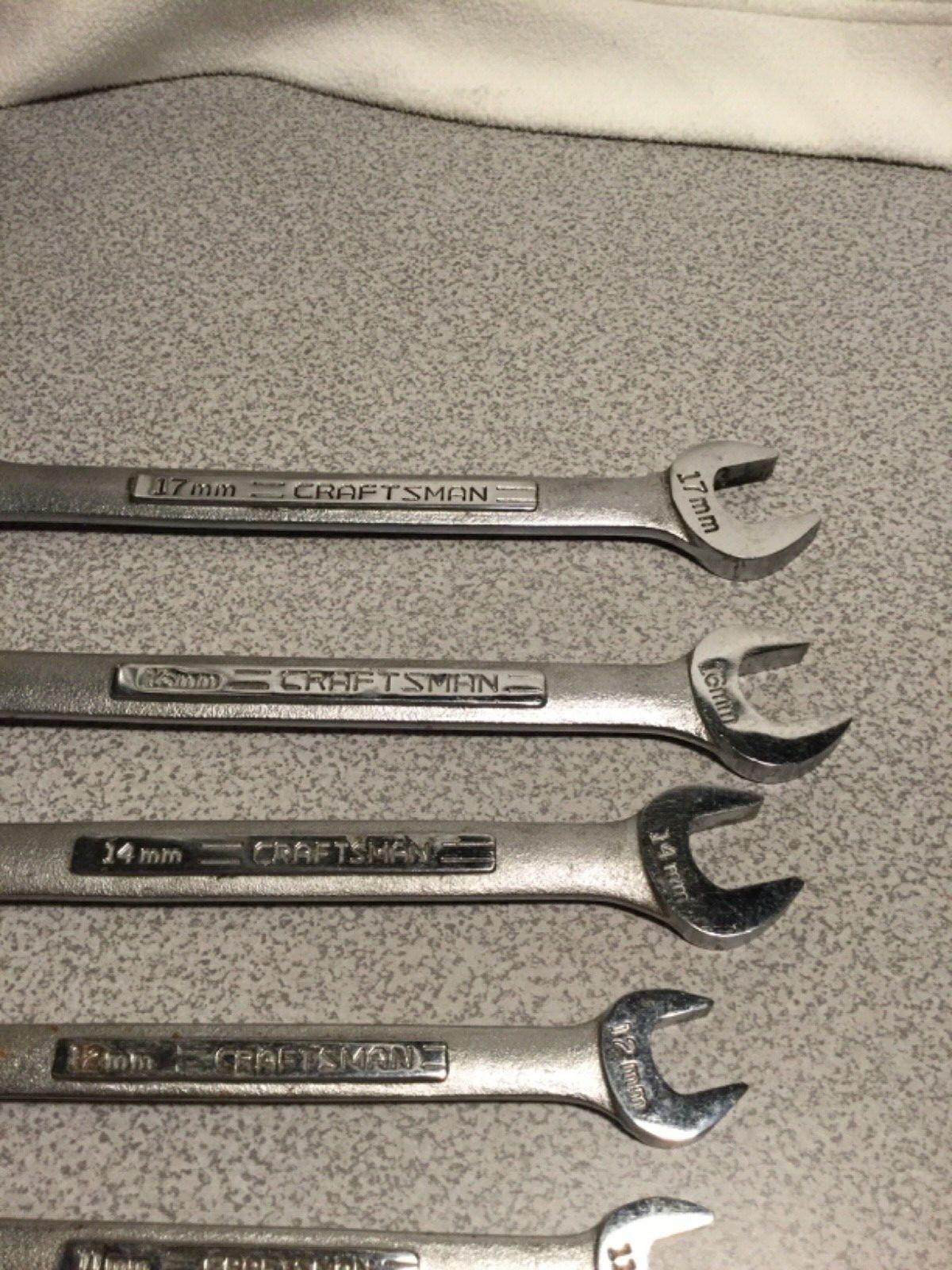 9 Piece Craftsman 12pt combination wrench 6mm to 17mm 42916 42918 42924 42929 ..