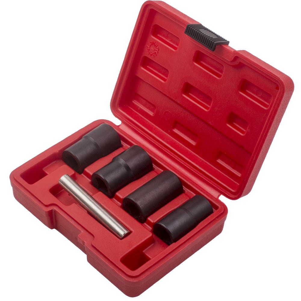 1/2″ Drive Wheel Locking Lug Nut Removal Tool Kit 17mm 19mm 21mm 22mm New