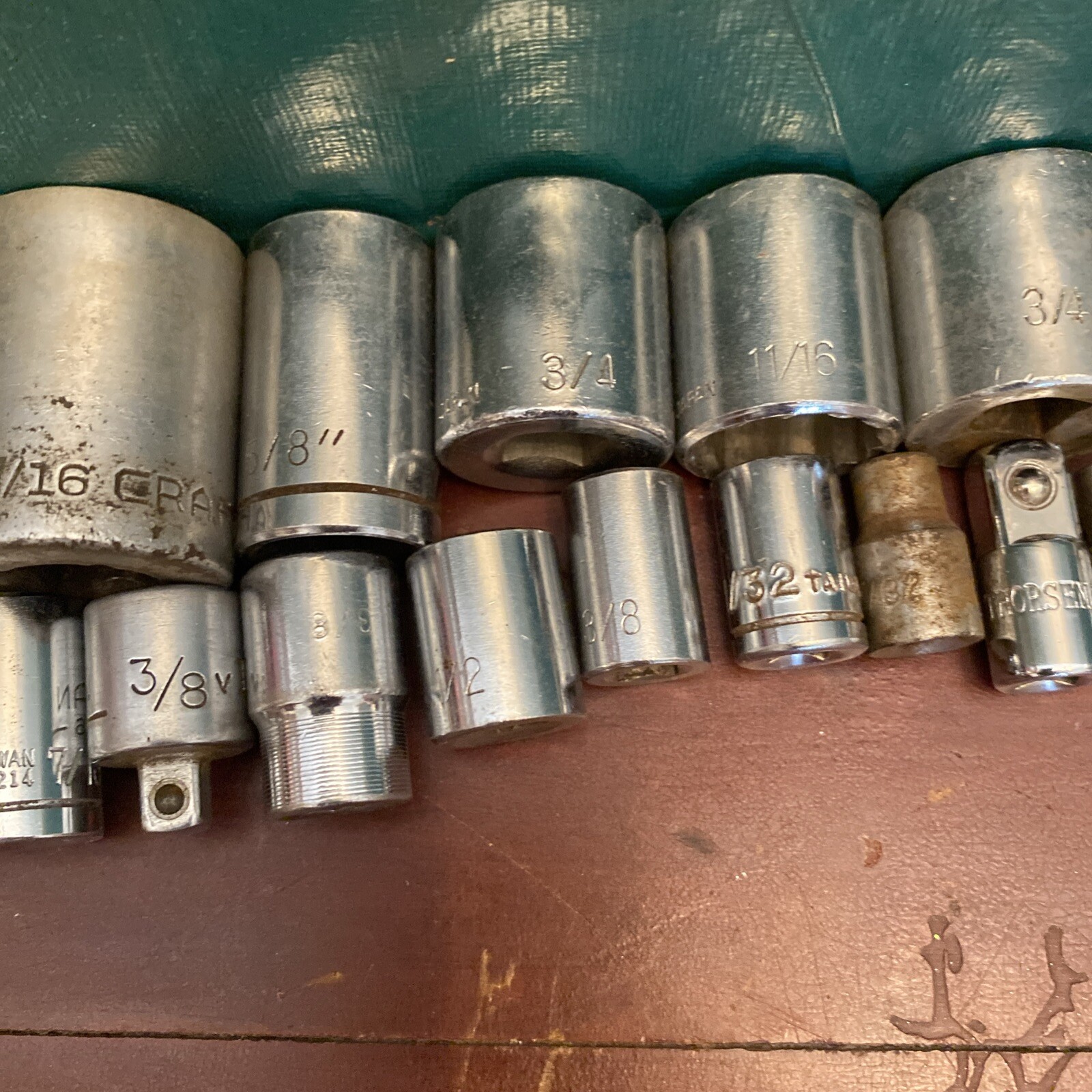 Big Socket Lot Of 64 Assorted Sizes & Brands Metric & SAE Japan Taiwan USA Tools