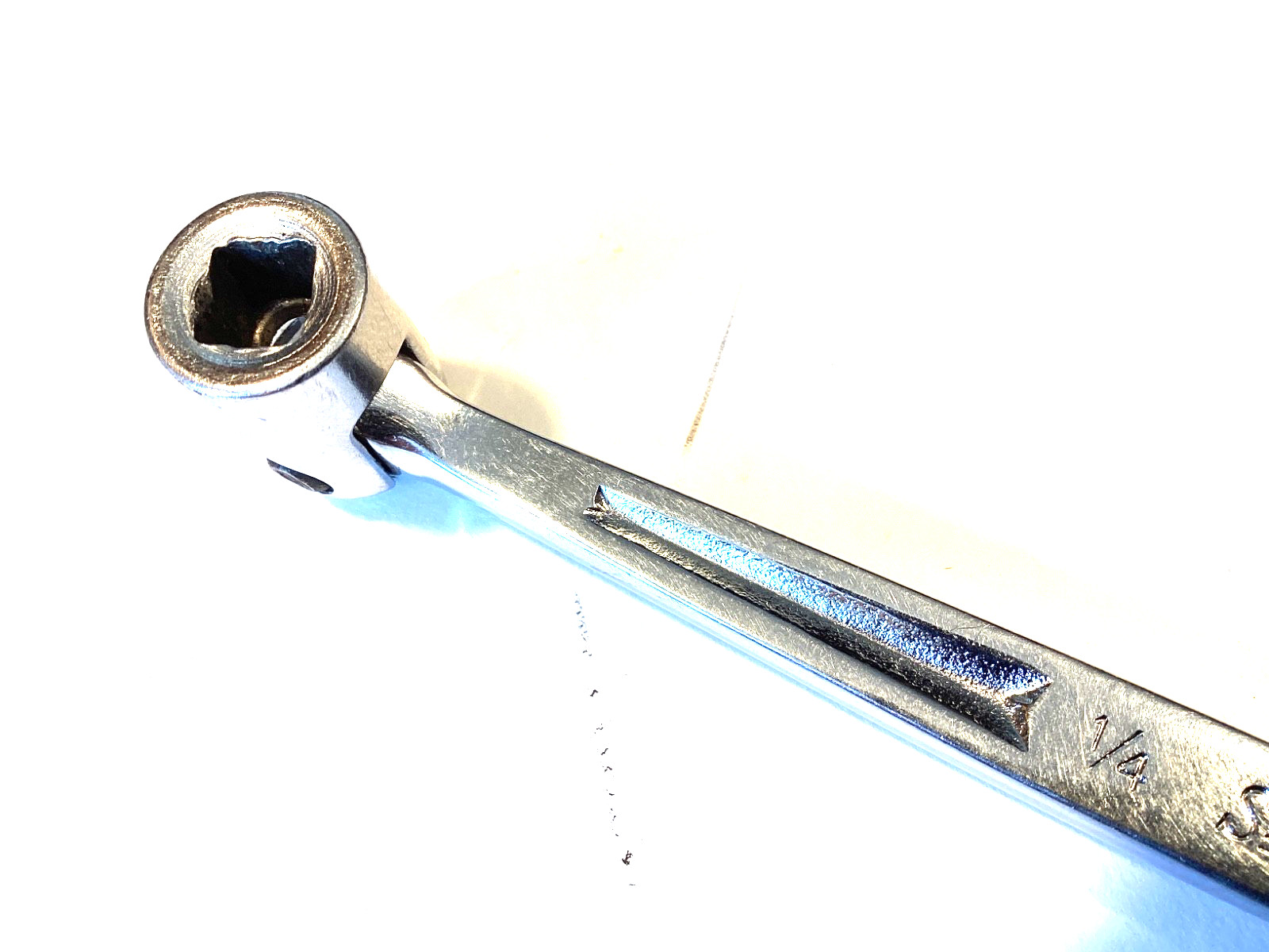 Snap On 1/4” x 5/16” Square Drive Double Flex End Socket Brake Wrench B1360 NICE