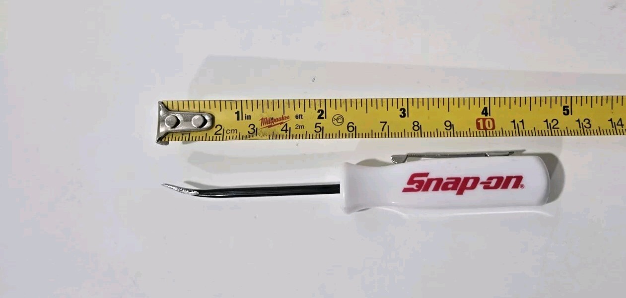 2X White Snap on tools Promo PRY BAR screwdrivers per order pocket Clip NEW+GIFT