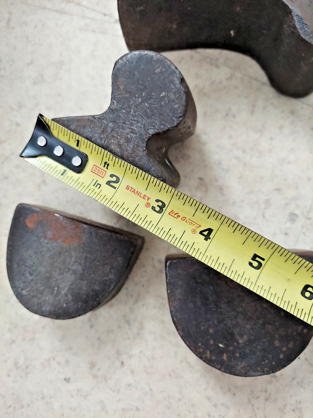 Lot Of 5 Vintage Auto Body Sheet Metal Tools Dolly Heel Dollies Comma Blob