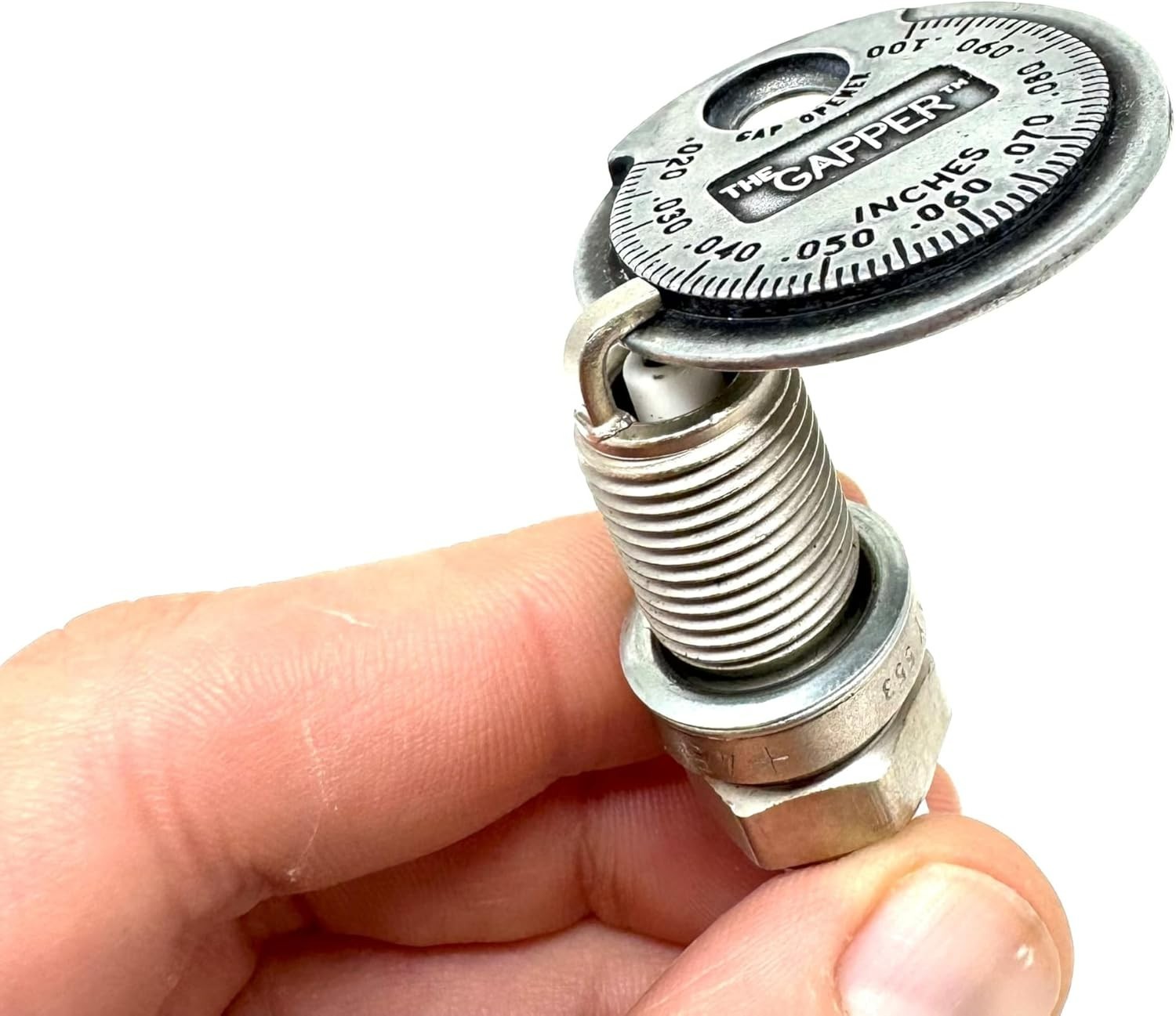 3235 Spark Plug Gapper: Coin-Style Spark Plug Gap Tool, 0.020″–0.100″ Measure…