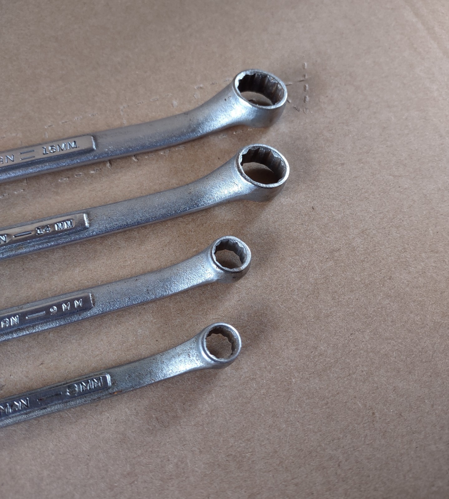 Vintage Craftsman Metric Offset Box End Wrenches -V- Series 4pcs Made in USA
