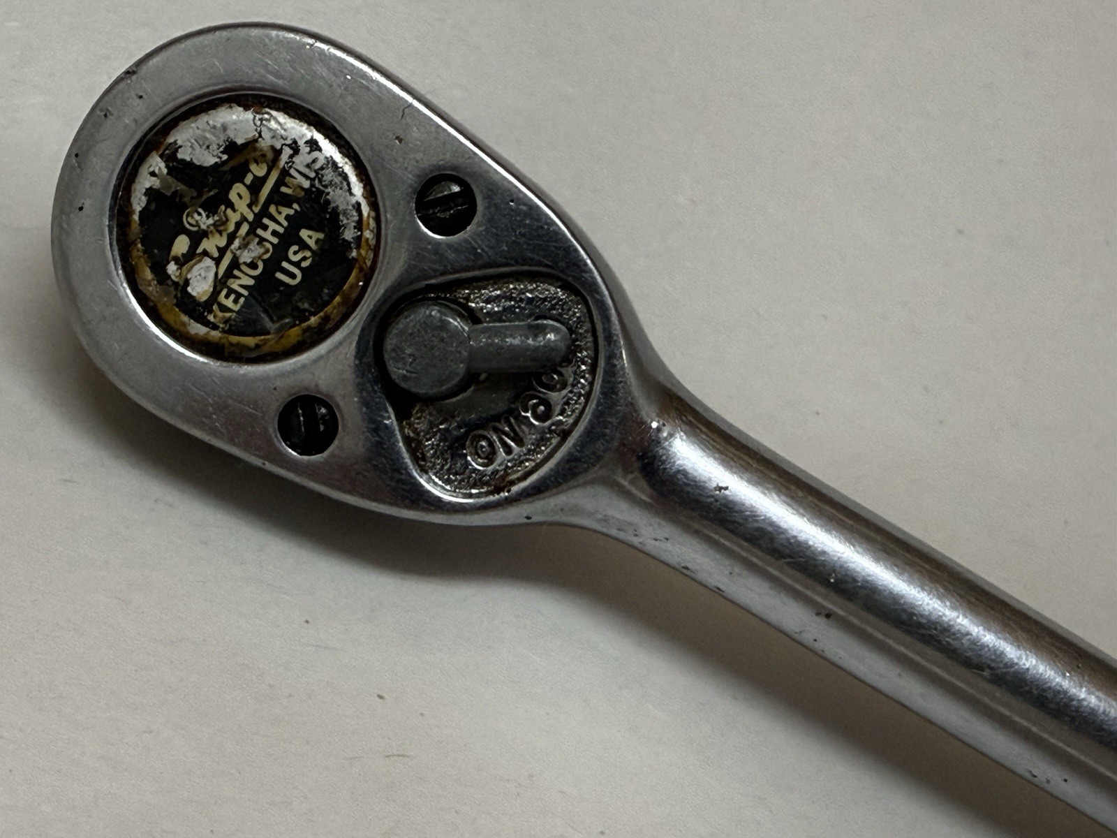 Vintage Snap-On USA 3/8″ Drive Ratchet Standard Length F-71 G