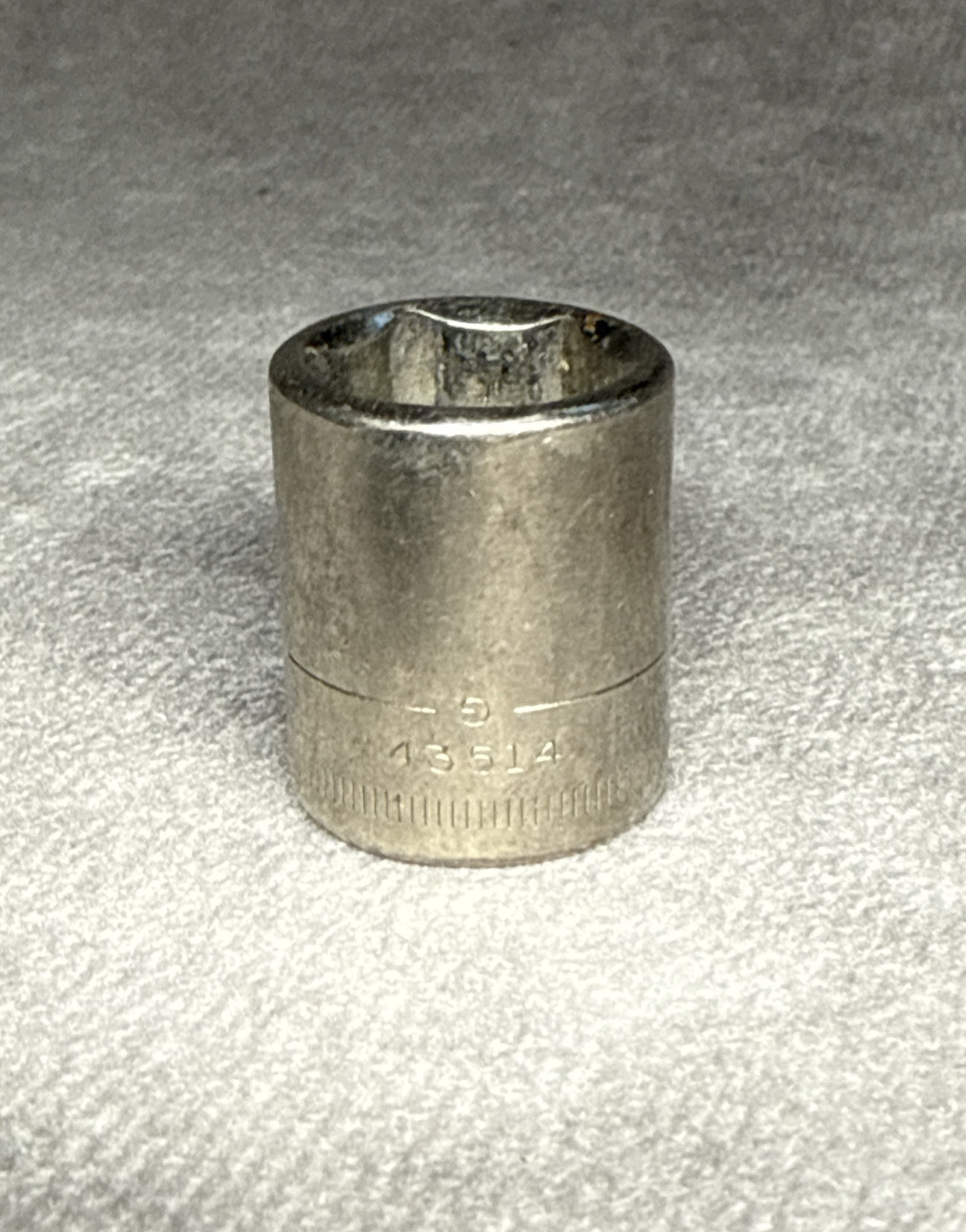 Craftsman 13mm 1/4″ Drive 6 Pt Chrome Socket USA 43514 Vintage USA Made