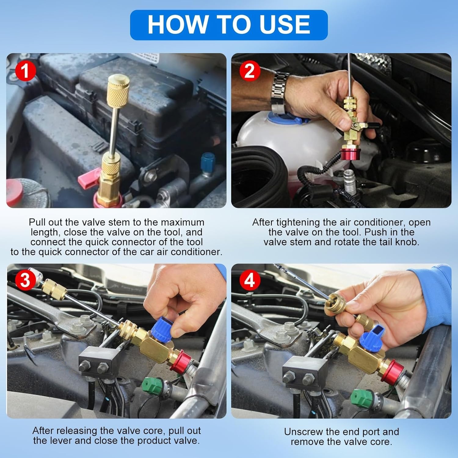 R134A R1234YF Valve Core Replacement Tool Set – Hassle-Free A/C Maintenance